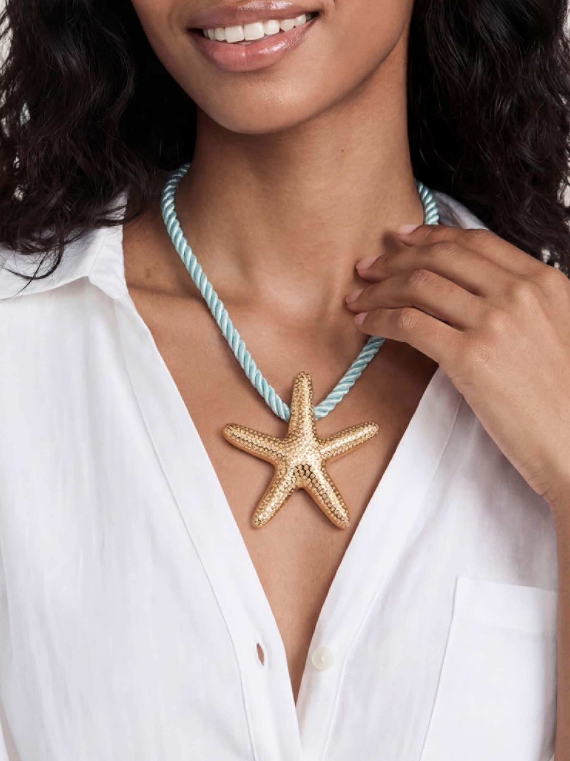 Starfish Statement Pendant Necklace