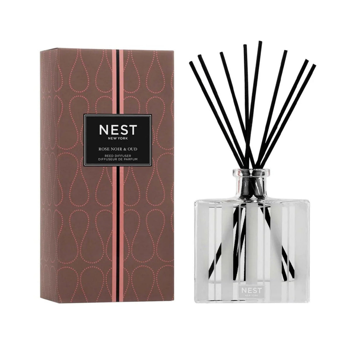 Nest New York Rose Noir & Oud Reed Diffuser 5.9 OZ