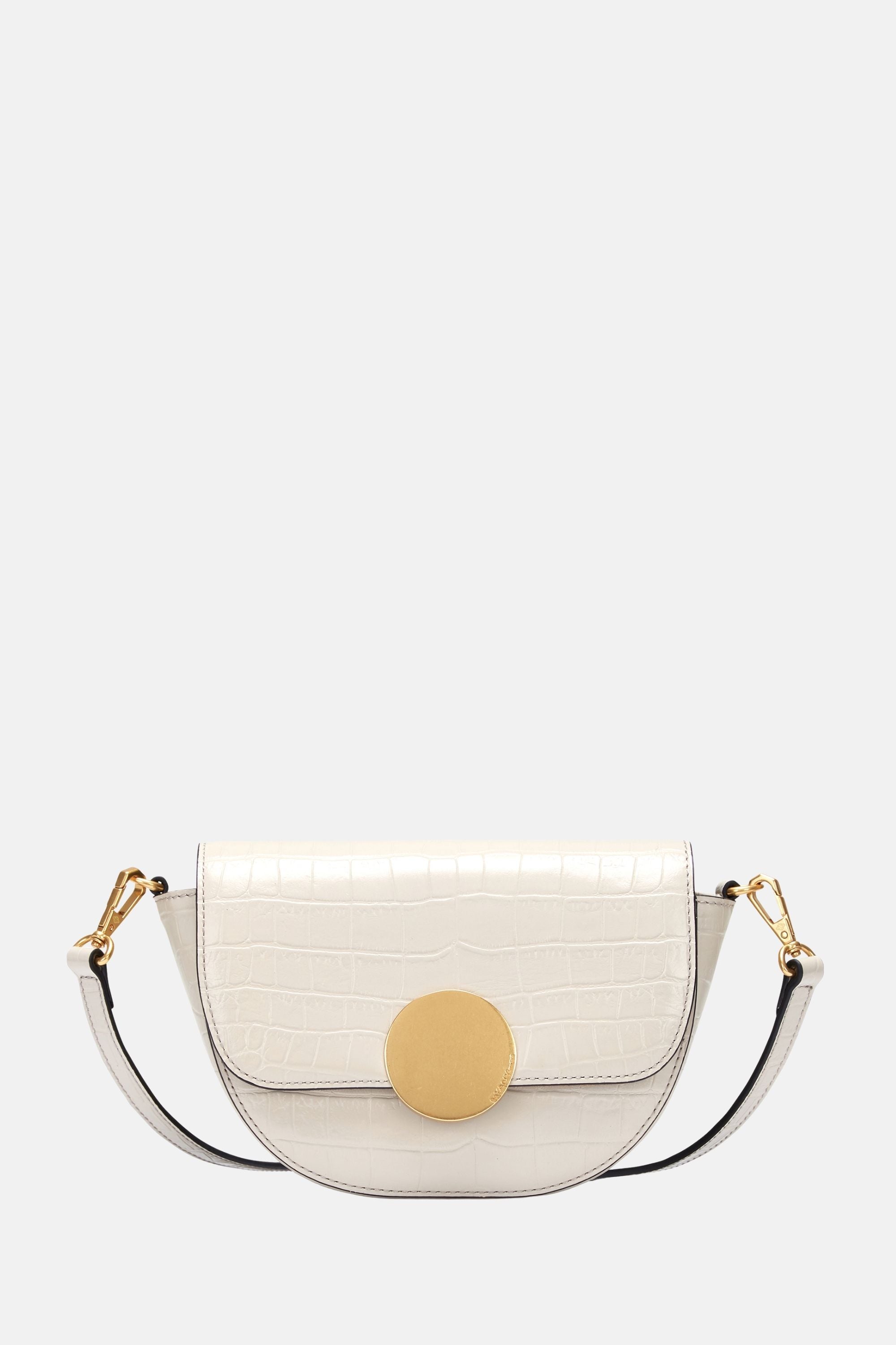 Oryany - Lottie Croco Crossbody Small Handbags - Cream / One size