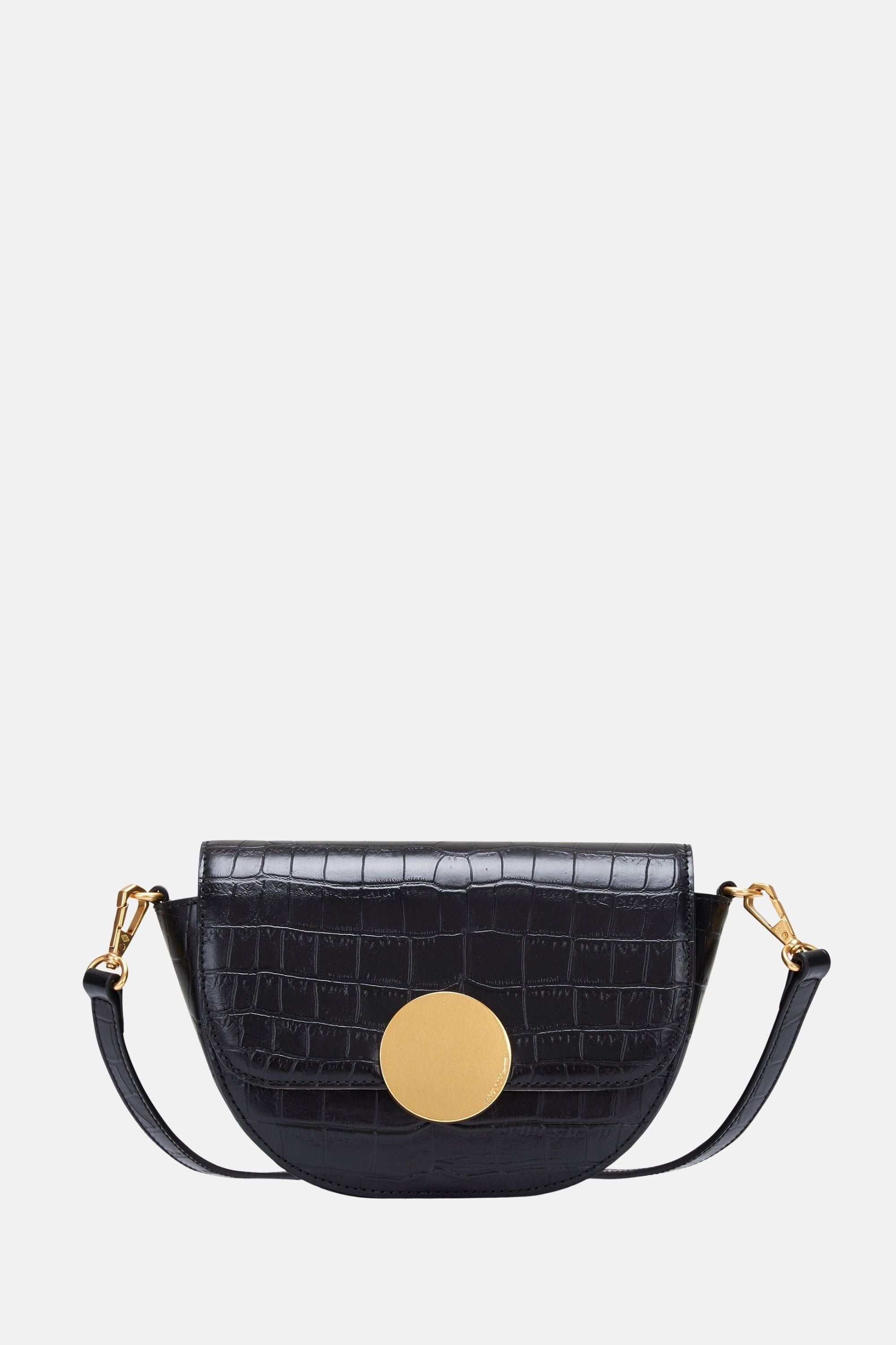Oryany - Lottie Croco Crossbody Small Handbags - Black / One size