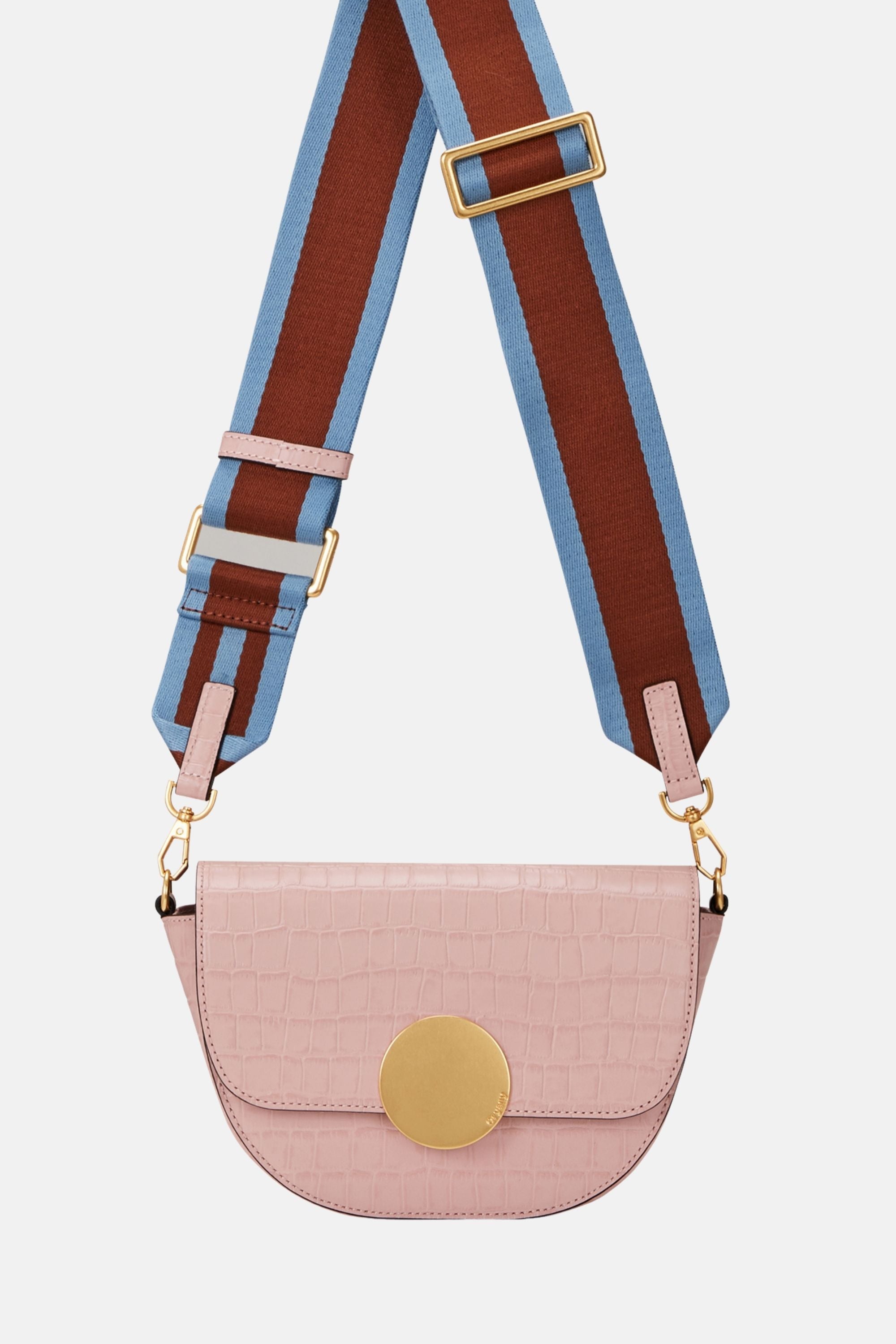 Oryany - Lottie Croco Crossbody Small Handbags - Vintage Pink / One size