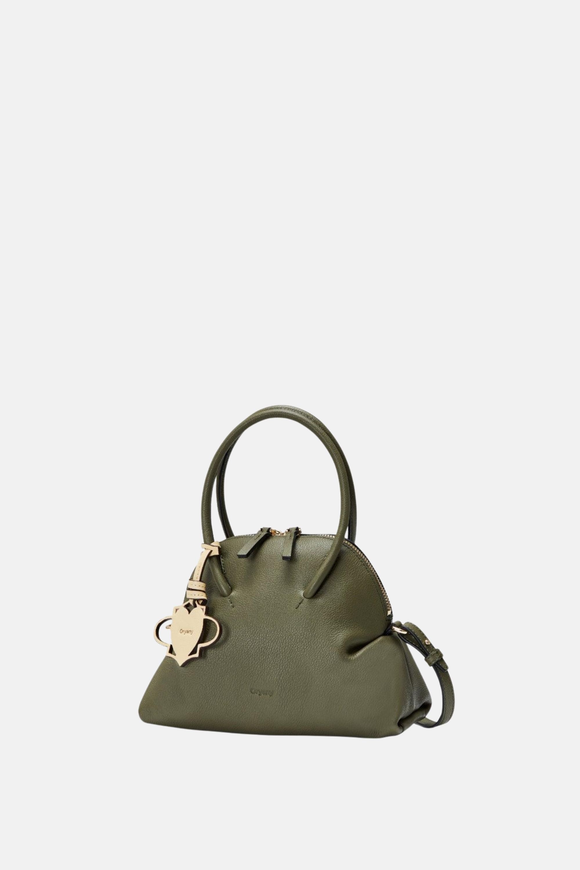 Oryany - Adele Mini Satchel Handbags - Olive Leather