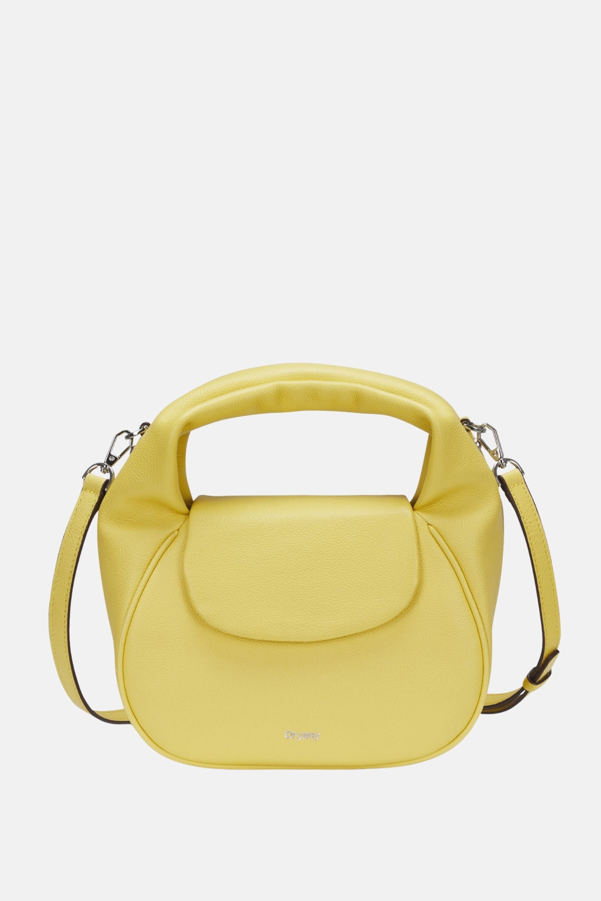 Sample Product - Oryany - Anaan Medium Satchel Tote – Top Handle Crossbody Bag - Golden Yellow Leather