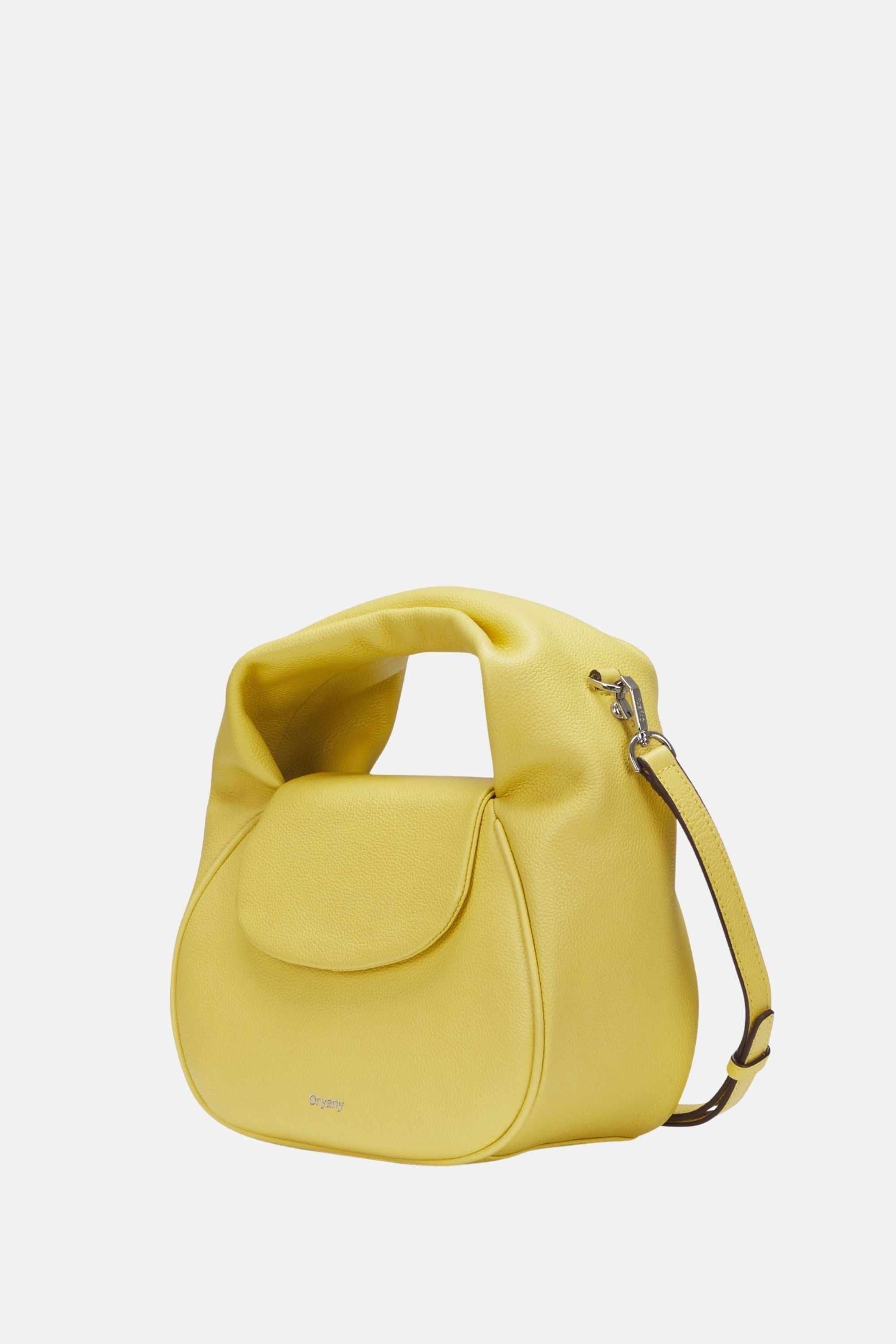 Sample Product - Oryany - Anaan Medium Satchel Tote – Top Handle Crossbody Bag - Golden Yellow Leather