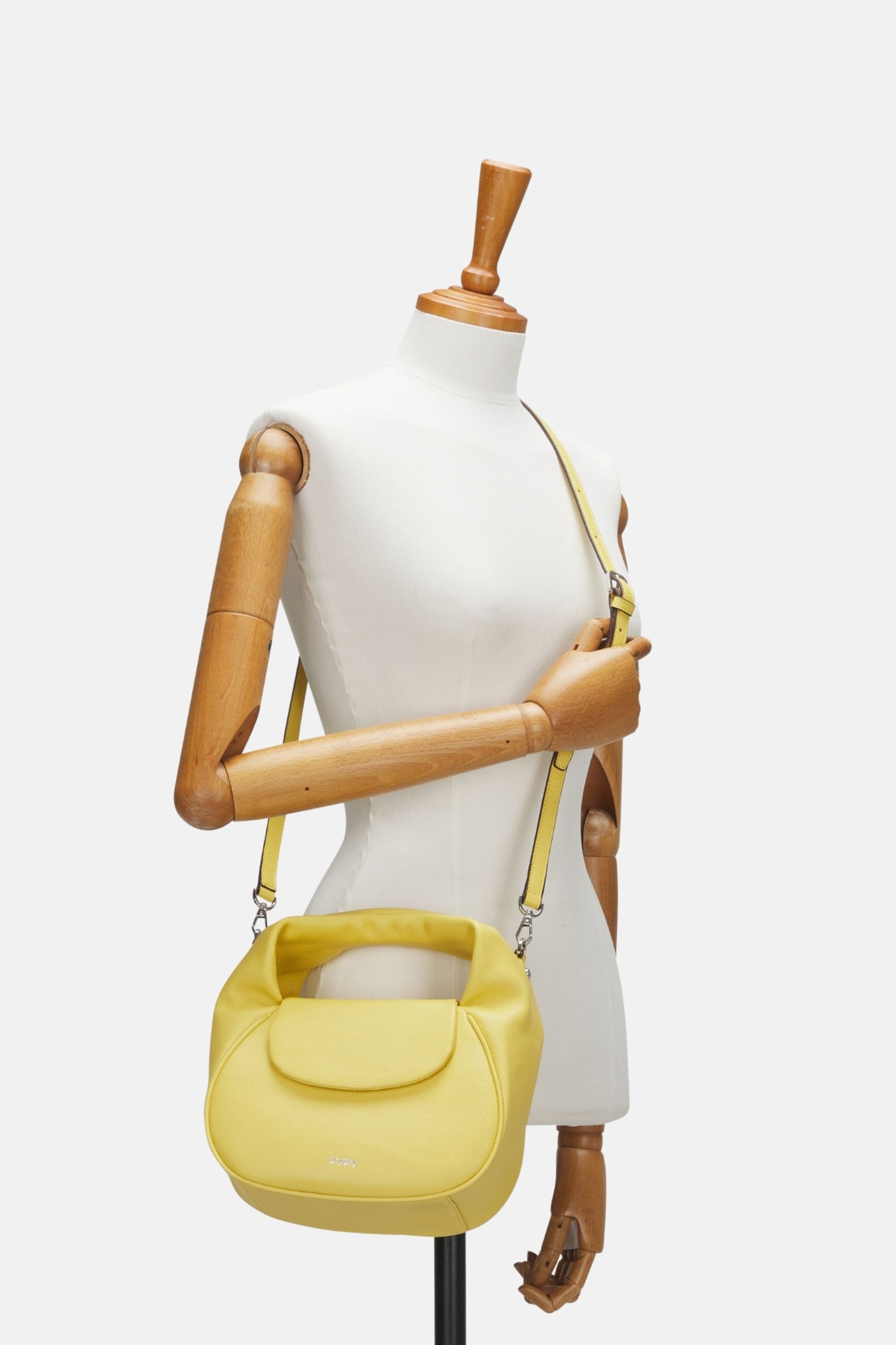 Sample Product - Oryany - Anaan Medium Satchel Tote – Top Handle Crossbody Bag - Golden Yellow Leather