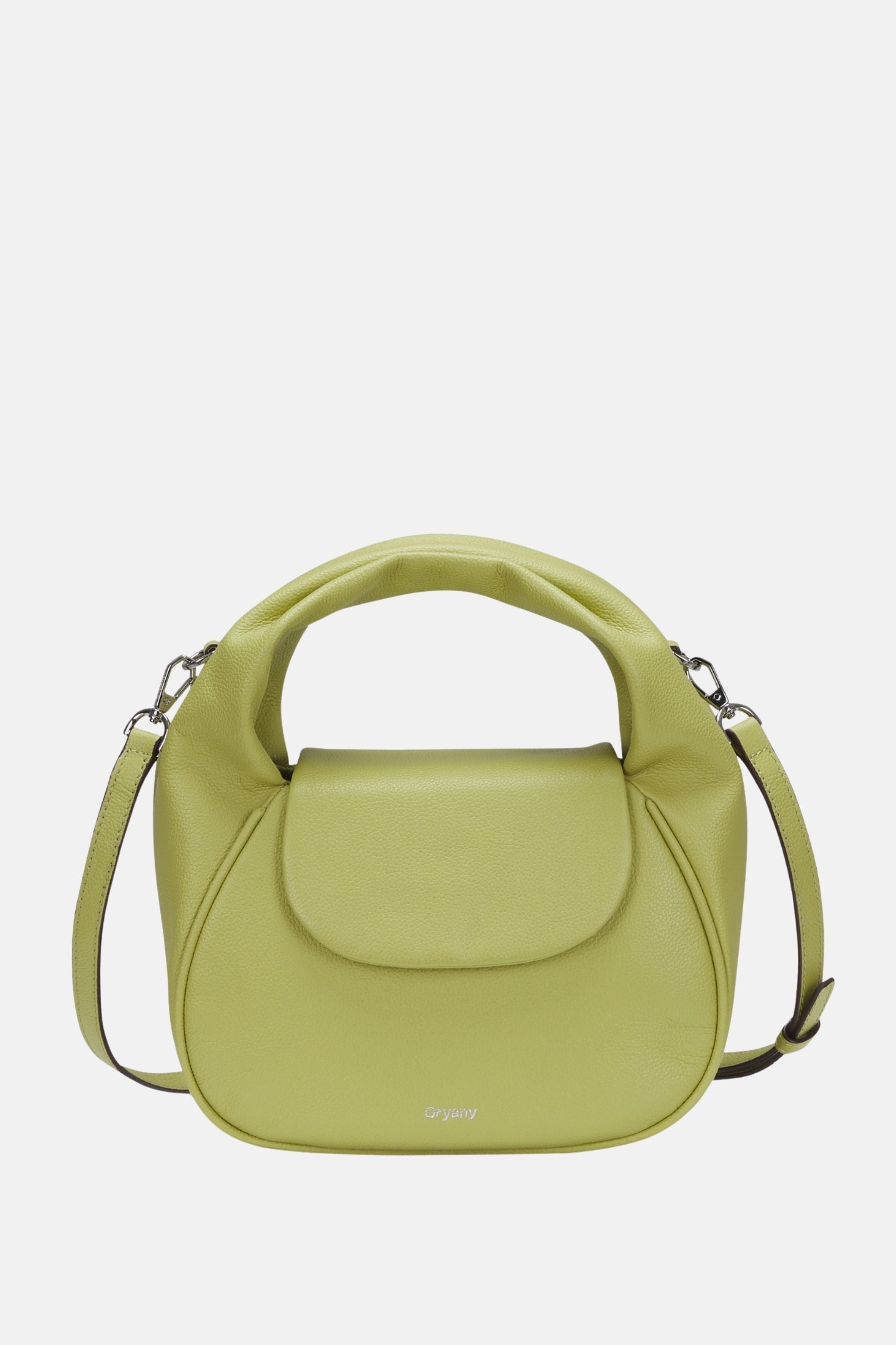 Sample Product - Oryany - Anaan Medium Satchel Tote – Top Handle Crossbody Bag - Sweet Green  Leather