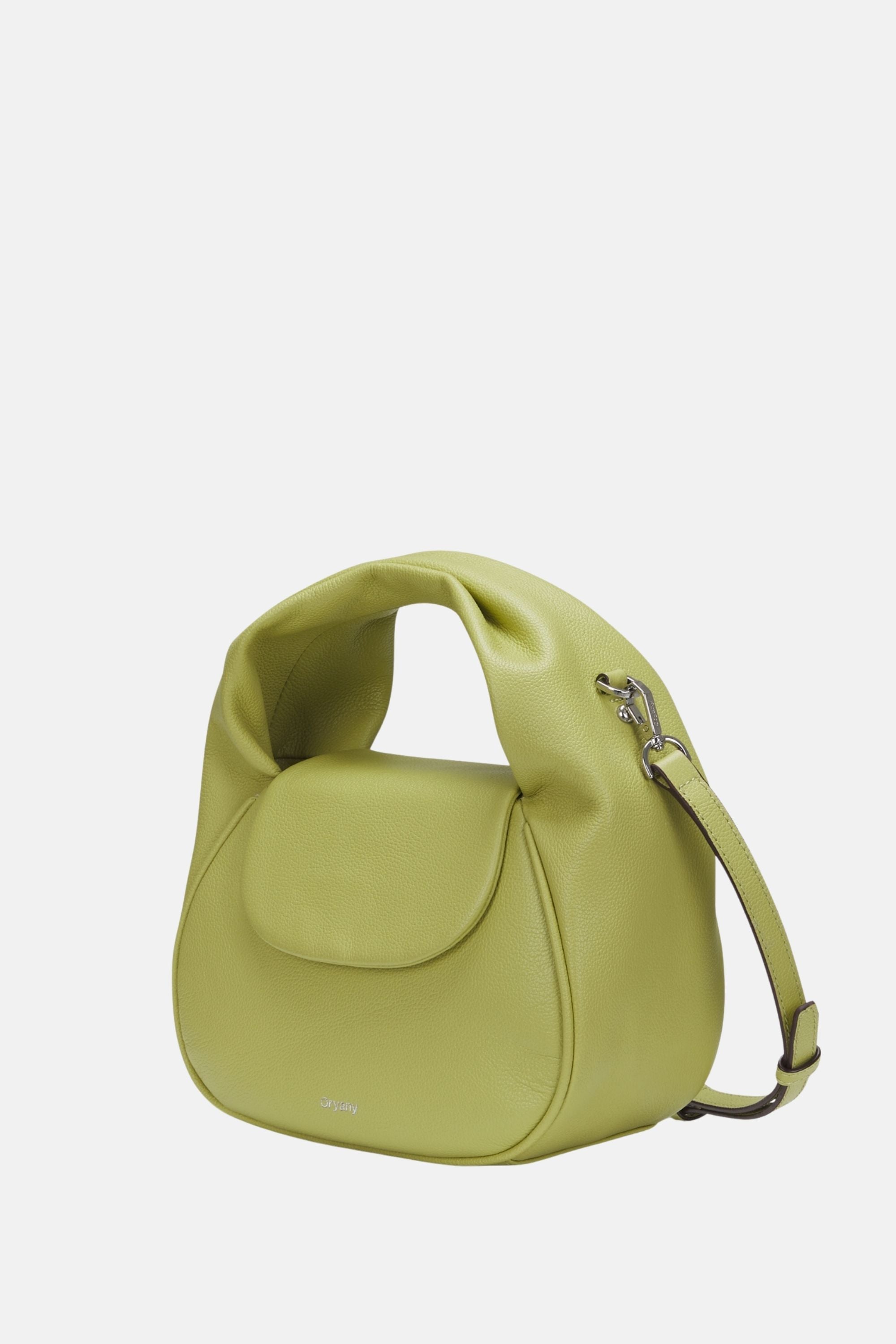 Sample Product - Oryany - Anaan Medium Satchel Tote – Top Handle Crossbody Bag - Sweet Green  Leather