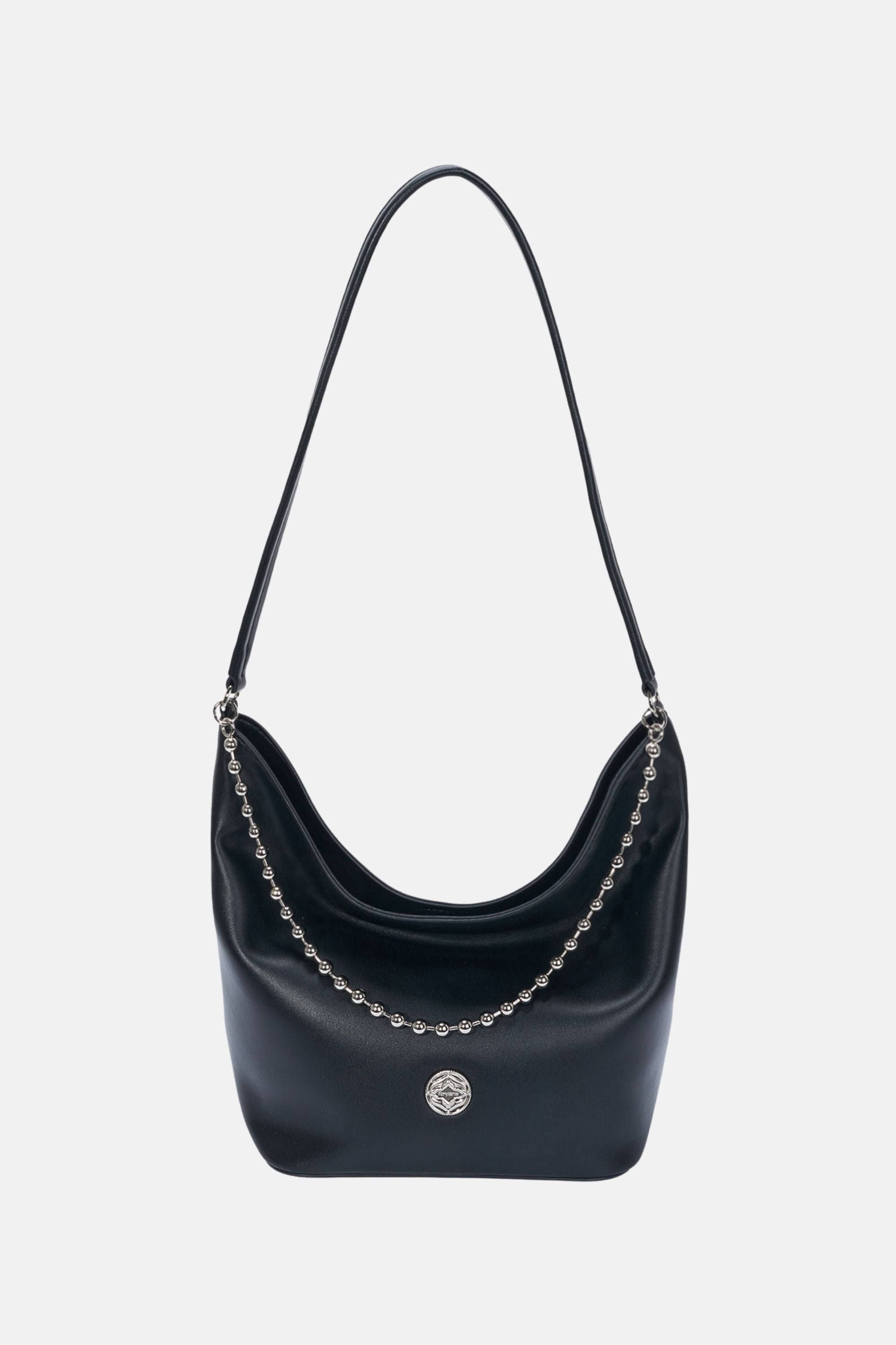 Ball Chain Bucket Bag - Black / One size