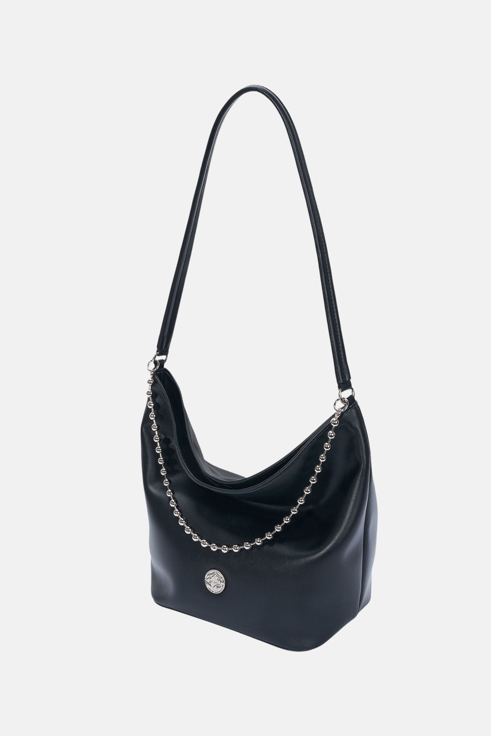 Ball Chain Bucket Bag - Black / One size