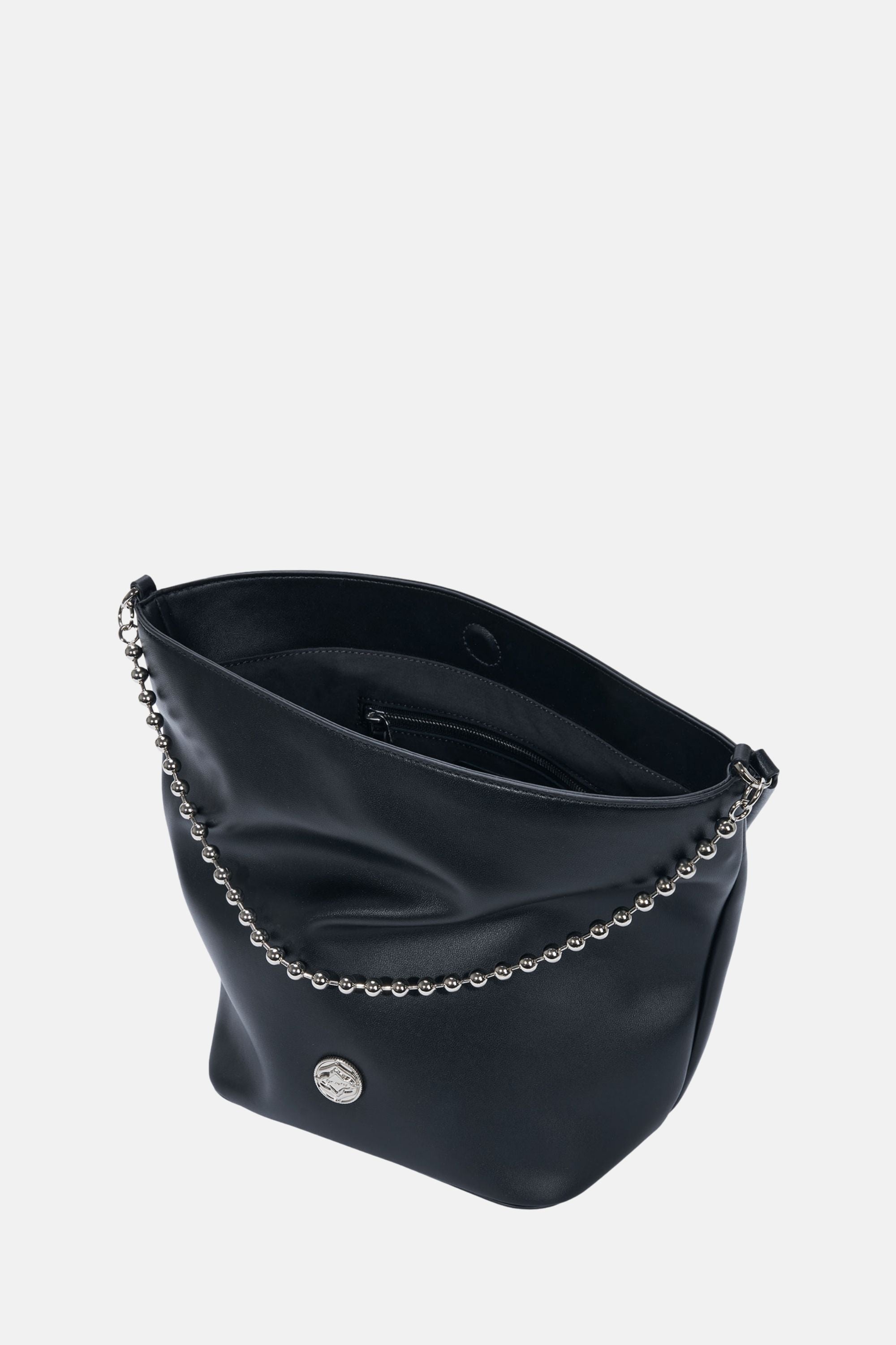Ball Chain Bucket Bag - Black / One size