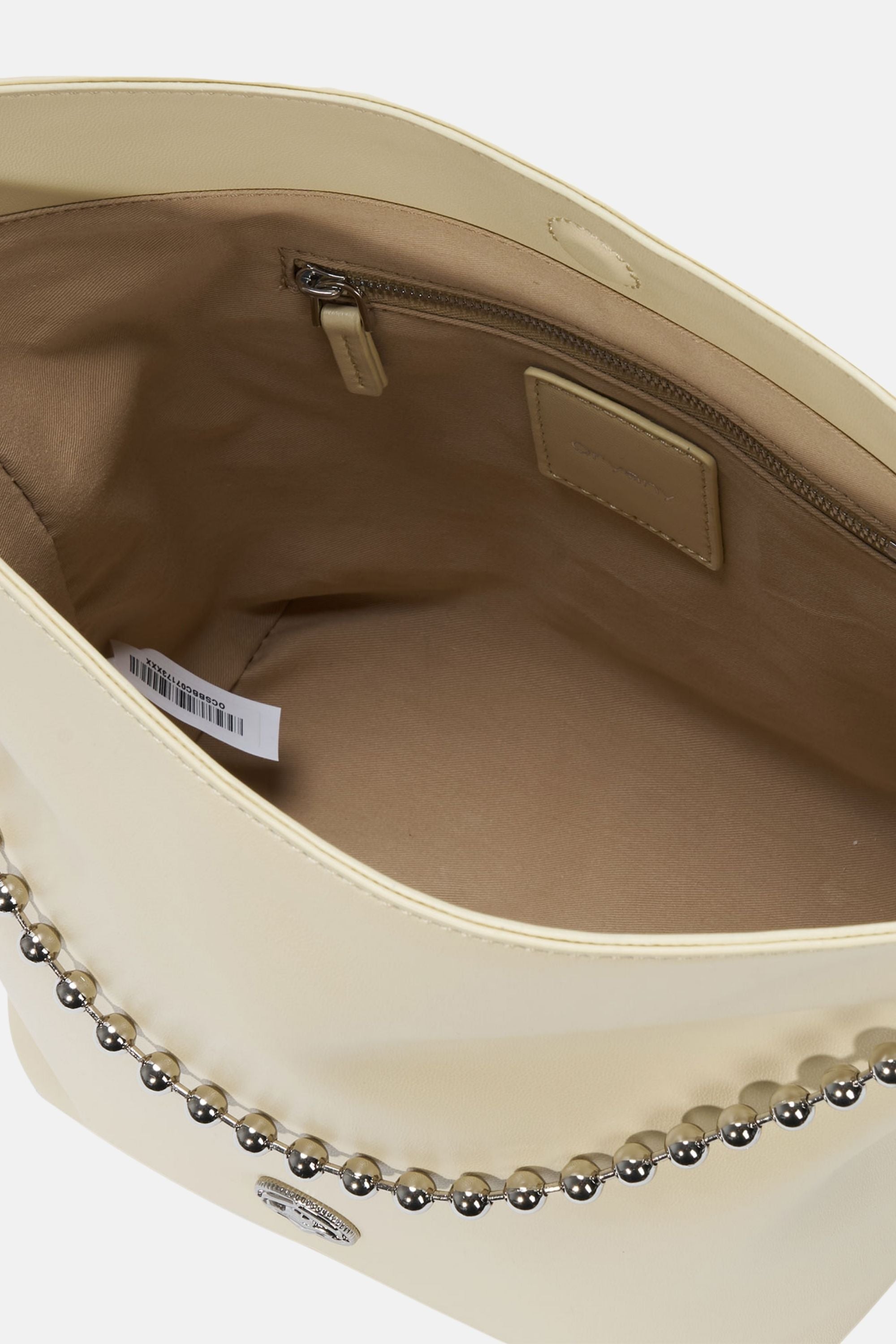 Ball Chain Bucket Bag - Lemon Cream / One size