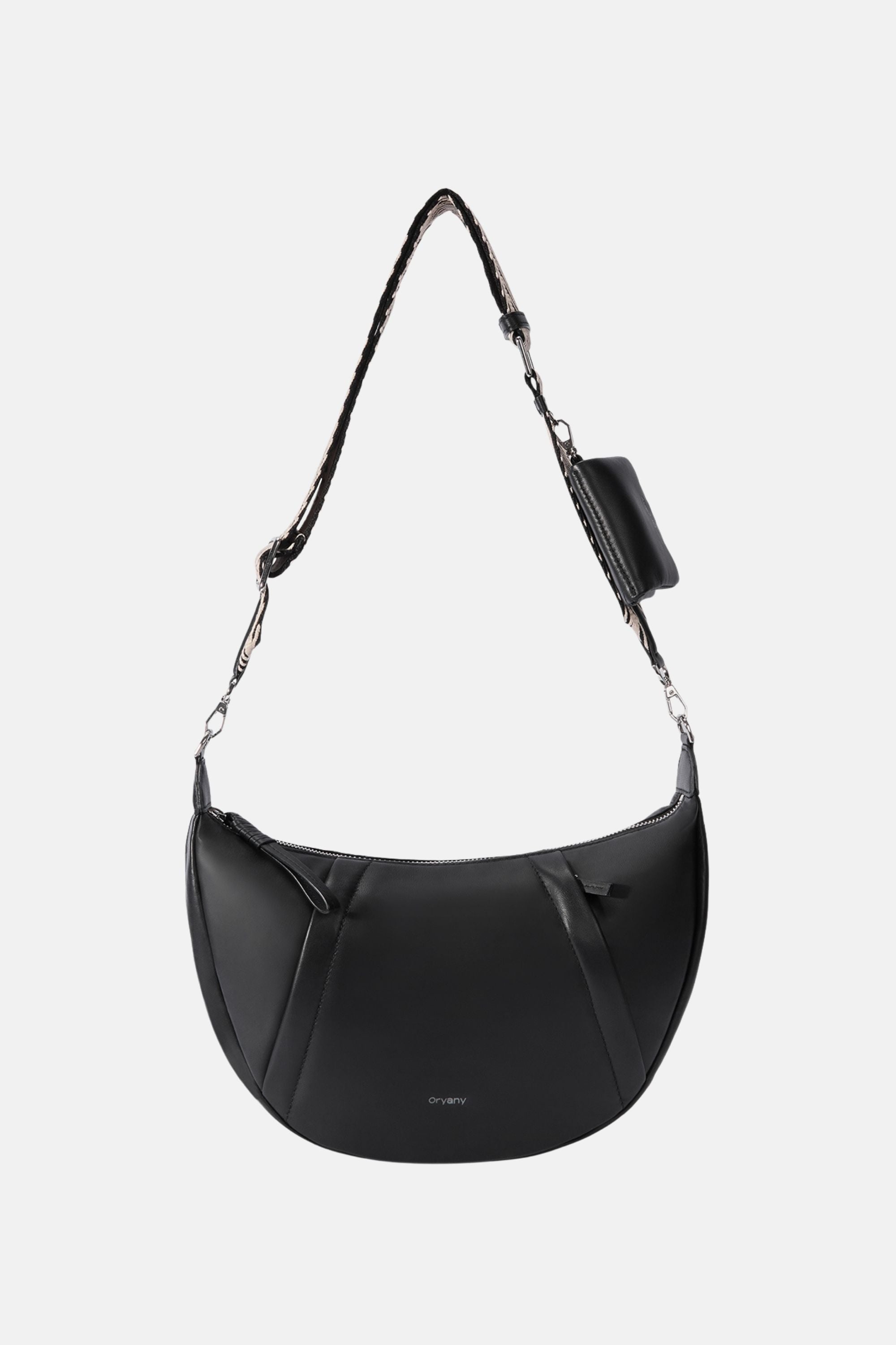 Sample Product - Oryany - Banana Leather M Crossbody Handbags - BLACK