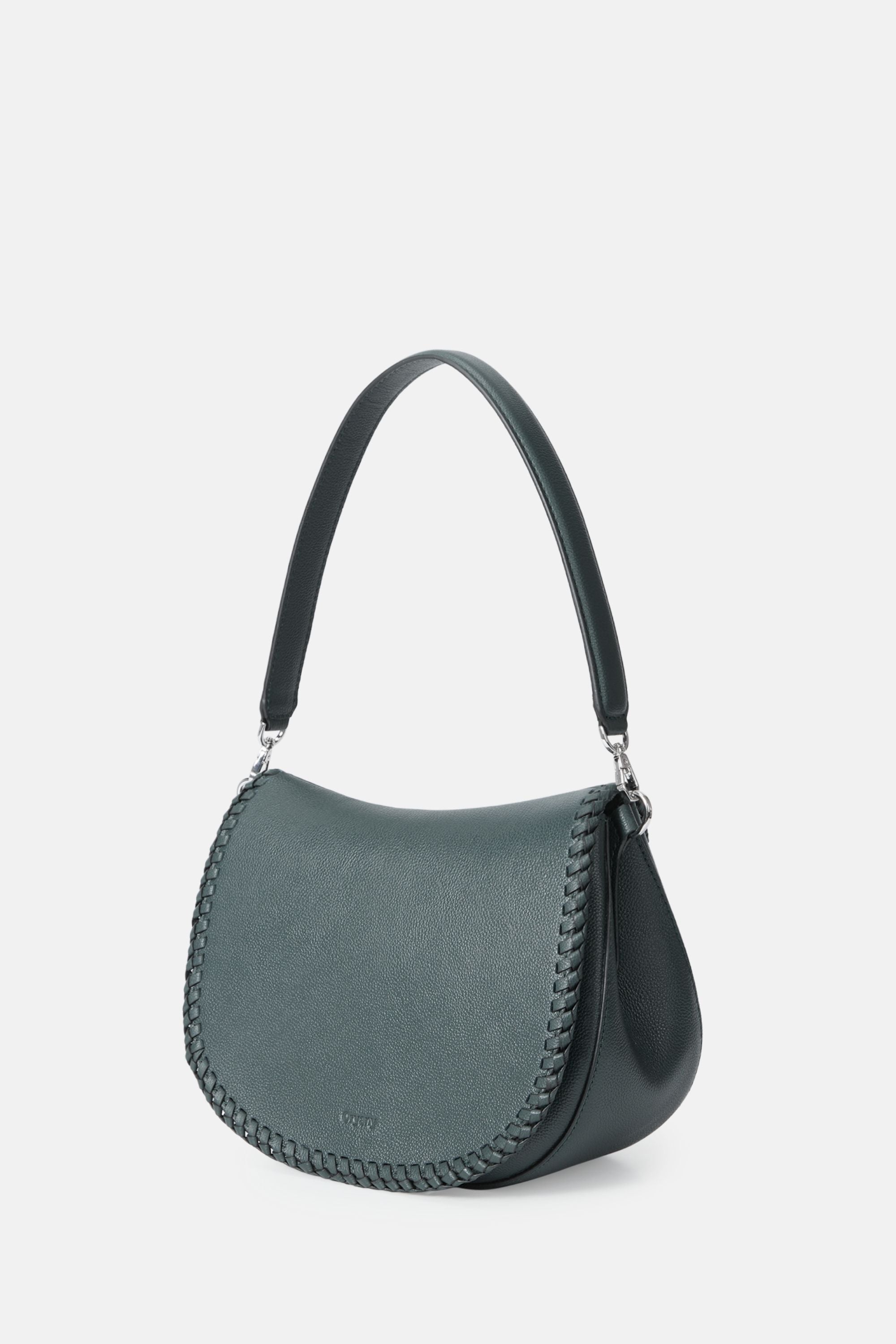 Sample Product - Oryany - Bentley Saddle Bag Medium - Deep Green Leather