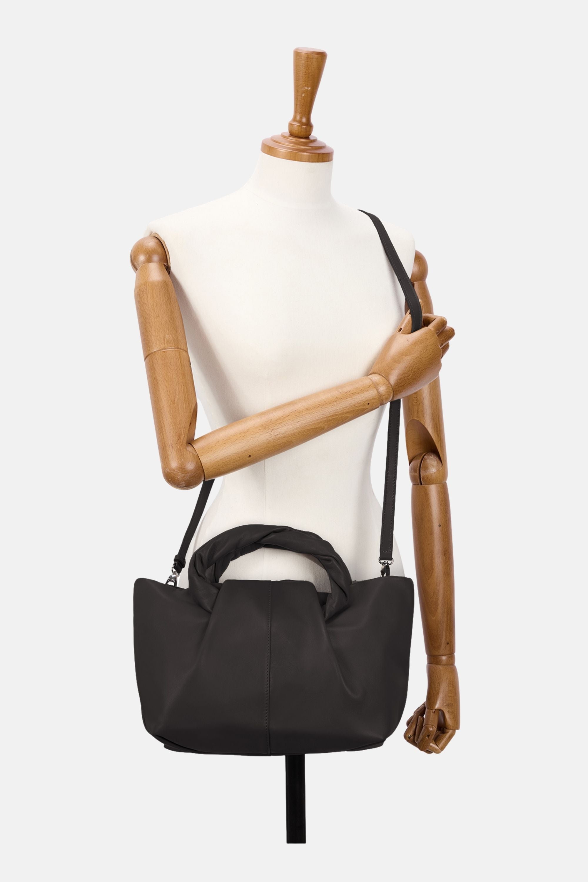 Oryany - Cozy Satchel Medium Crossbody Handbags - Black / One size