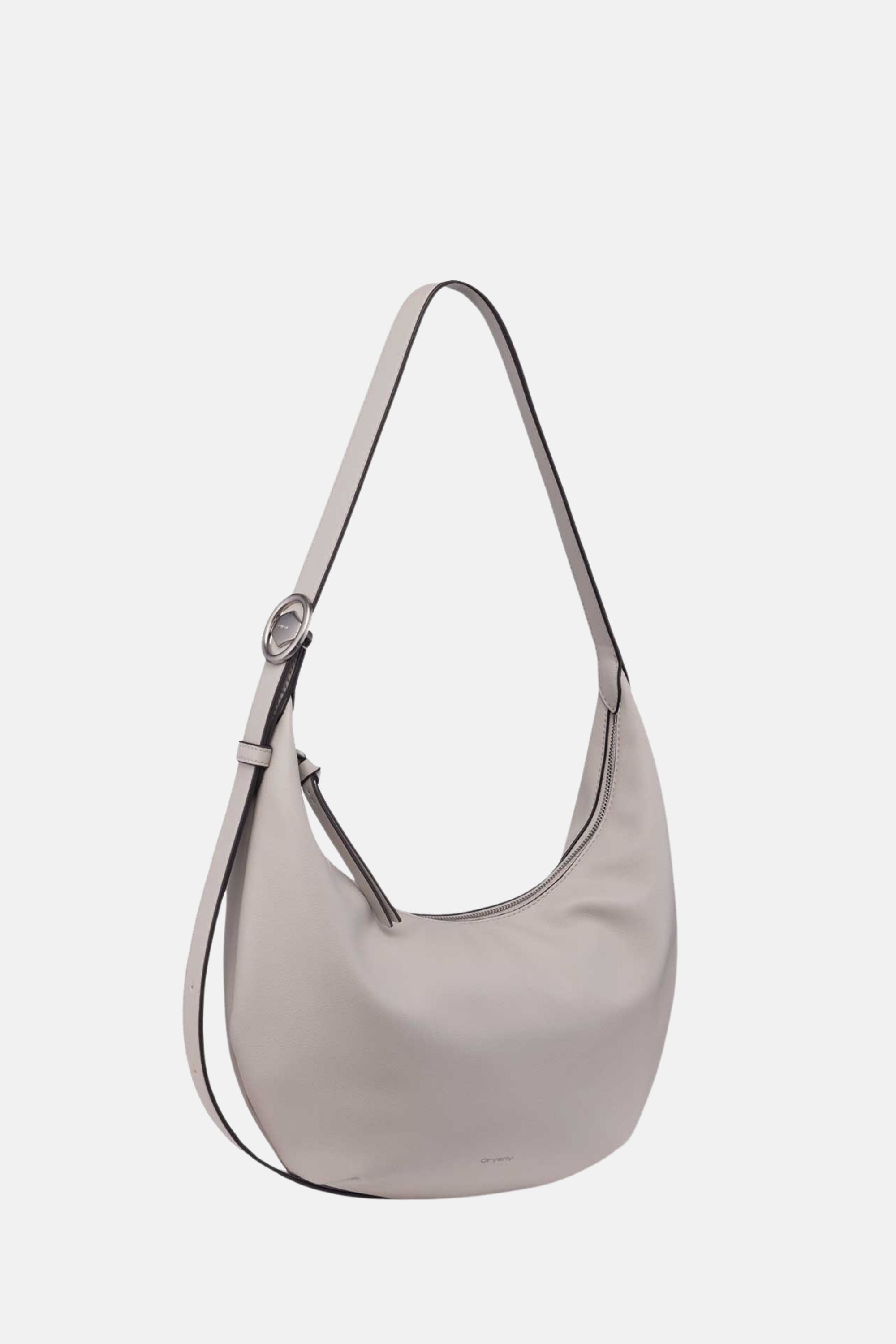 Crescent Shoulder - Hobo Bag - Ecru White / One size