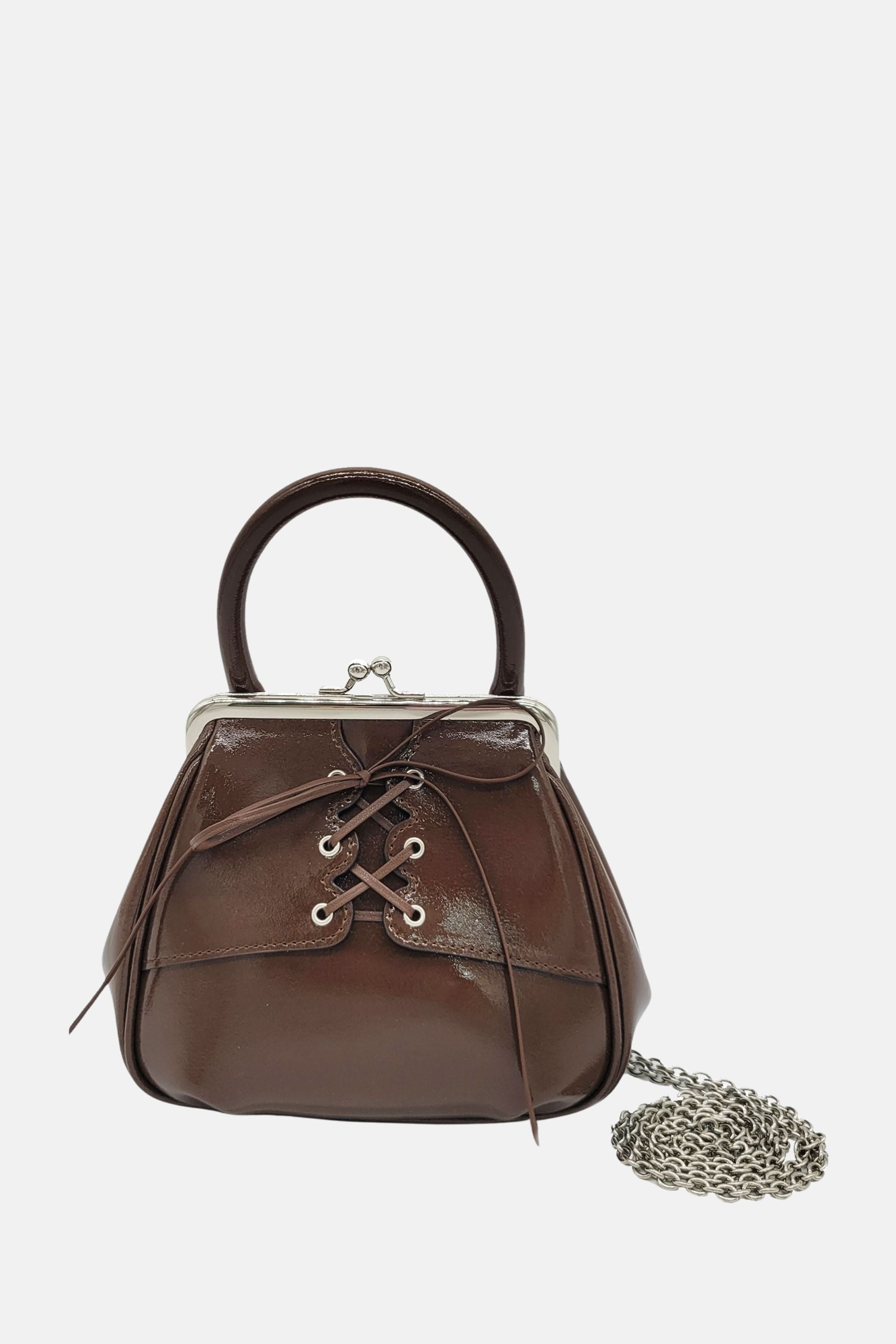Oryany - Lace Up Mini Tote Bag Handbags - Camel Brown / One size