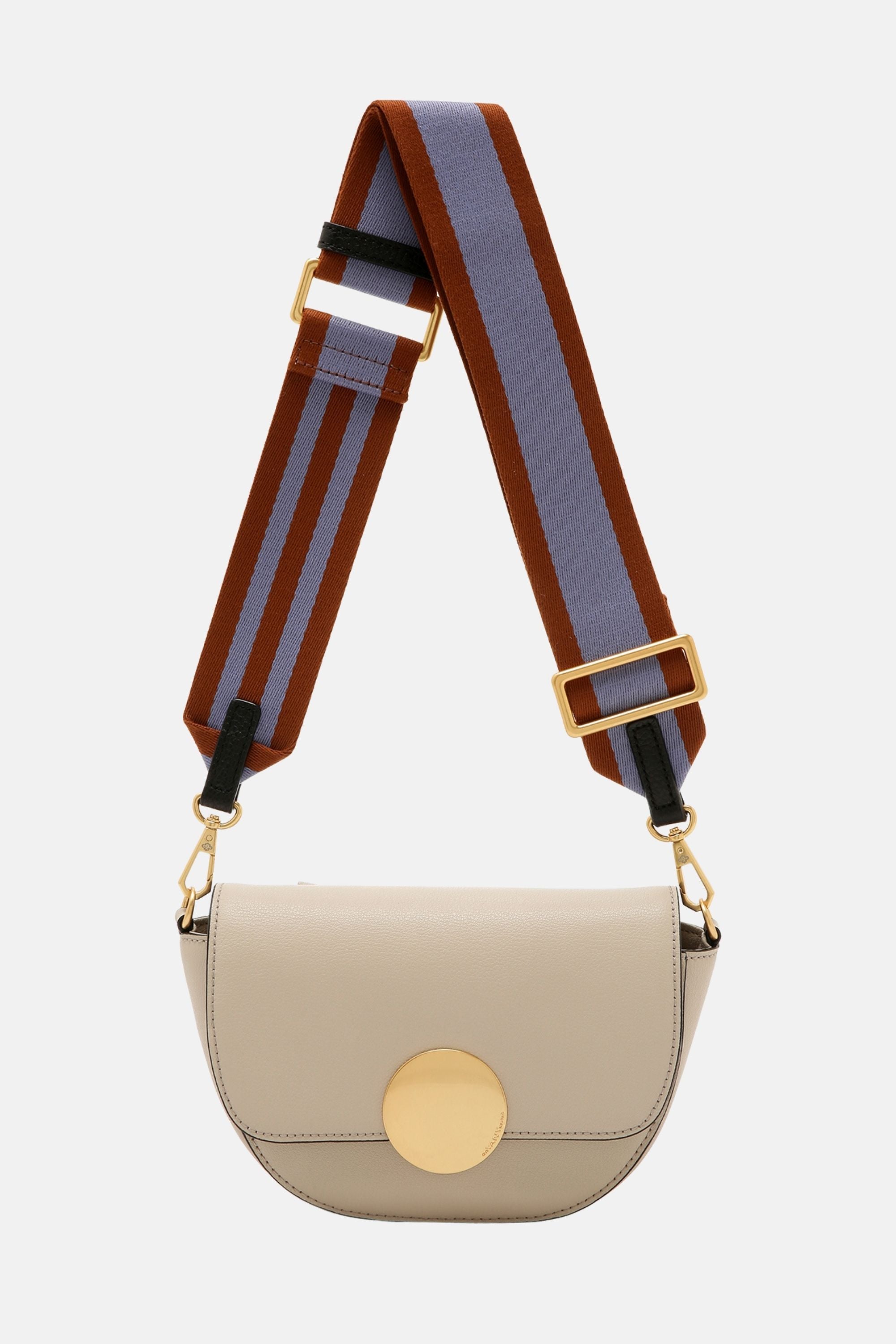 Oryany - Lottie Saddle Crossbody Small Handbags - Cream / One size