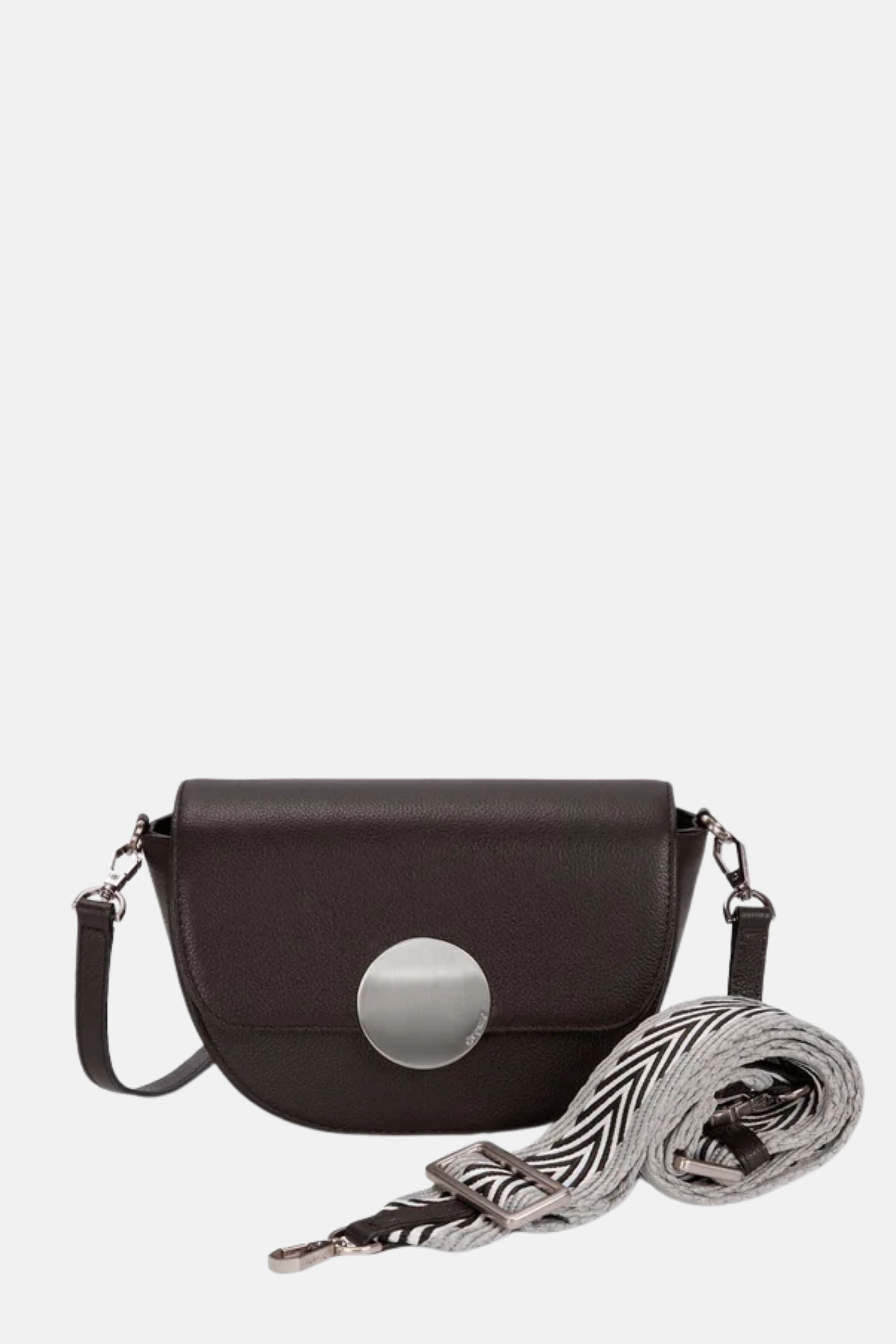 Oryany - Lottie Saddle Crossbody Small Handbags - Dark Chocolate / One size