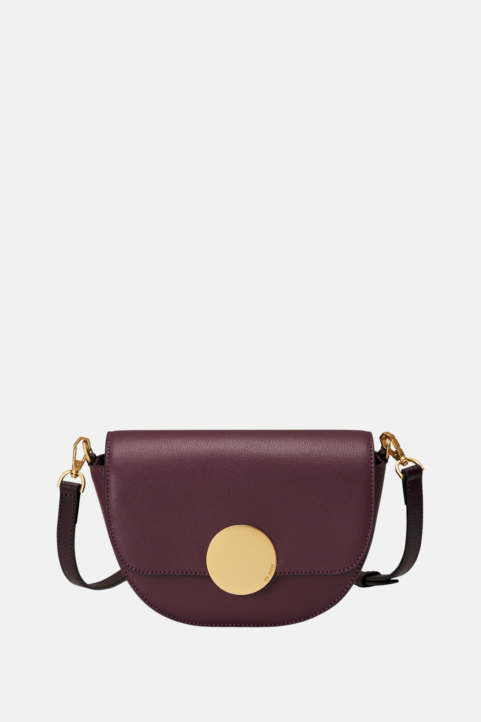 Oryany - Lottie Saddle Crossbody Small Handbags - Maroon / One size
