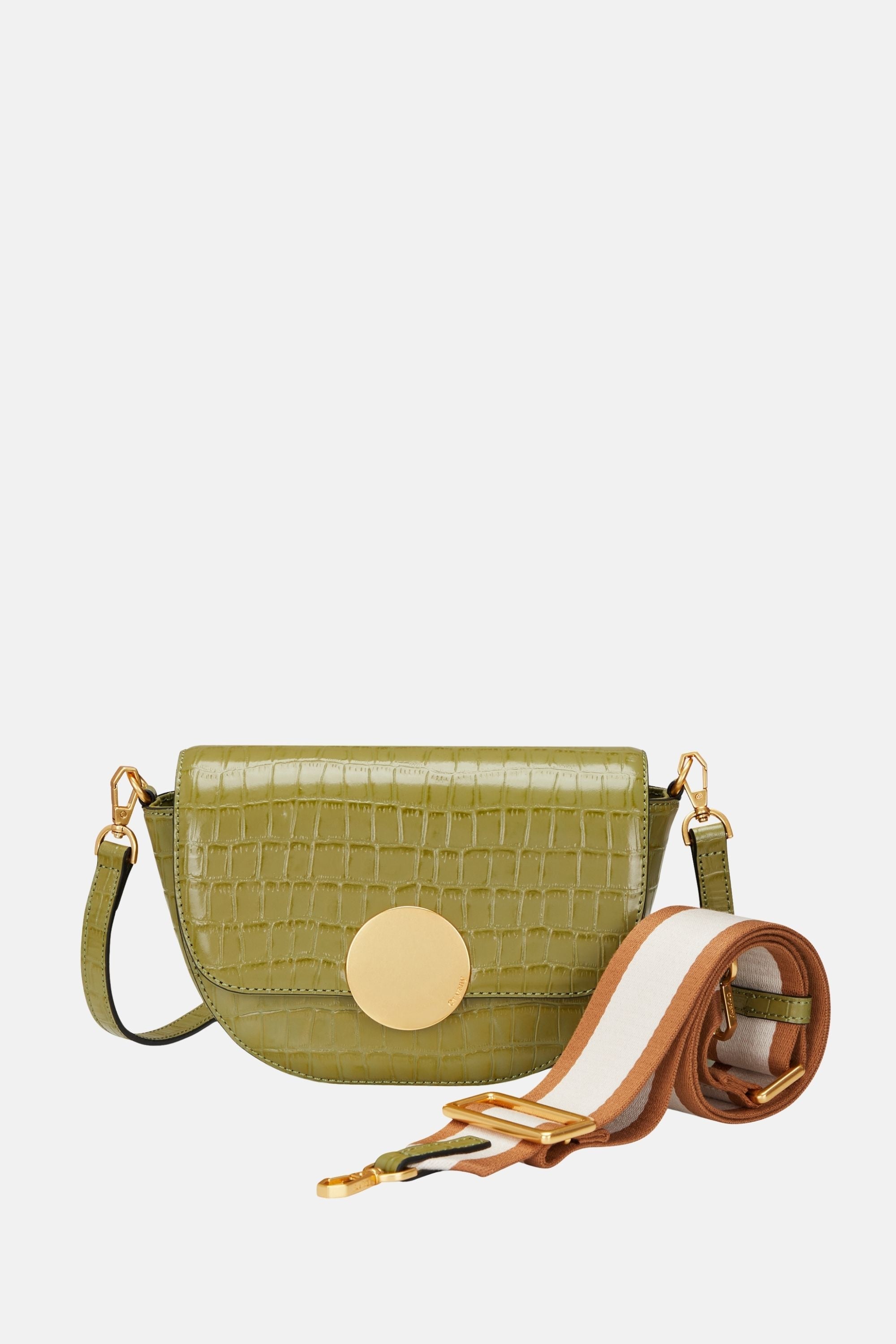 Lottie Croco Crossbody - Small Crossbody - Leaf Olive / One size