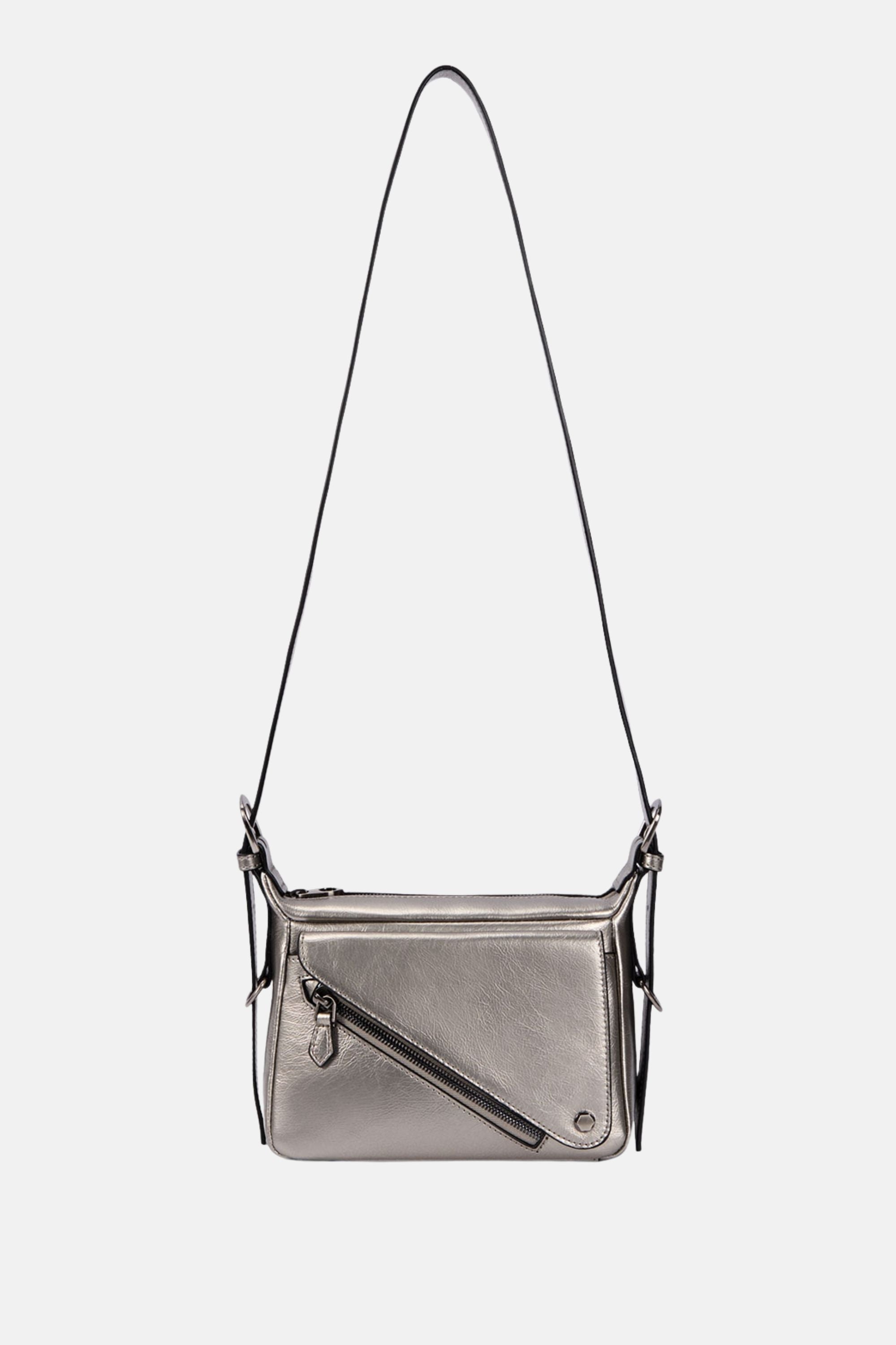 Oryany - Moto Crossbody Small Handbags - Pewter / One size