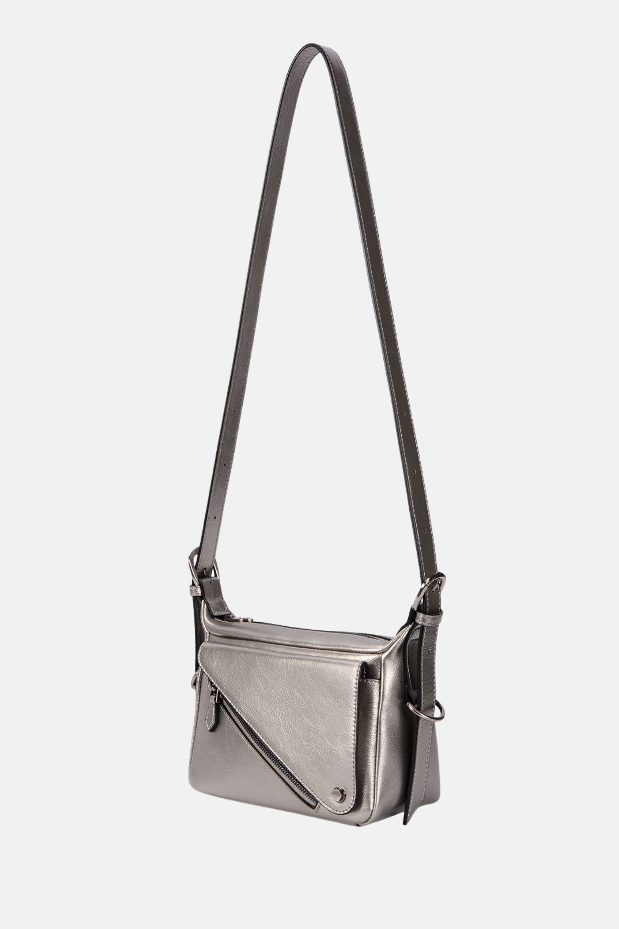Oryany - Moto Crossbody Small Handbags - Pewter / One size