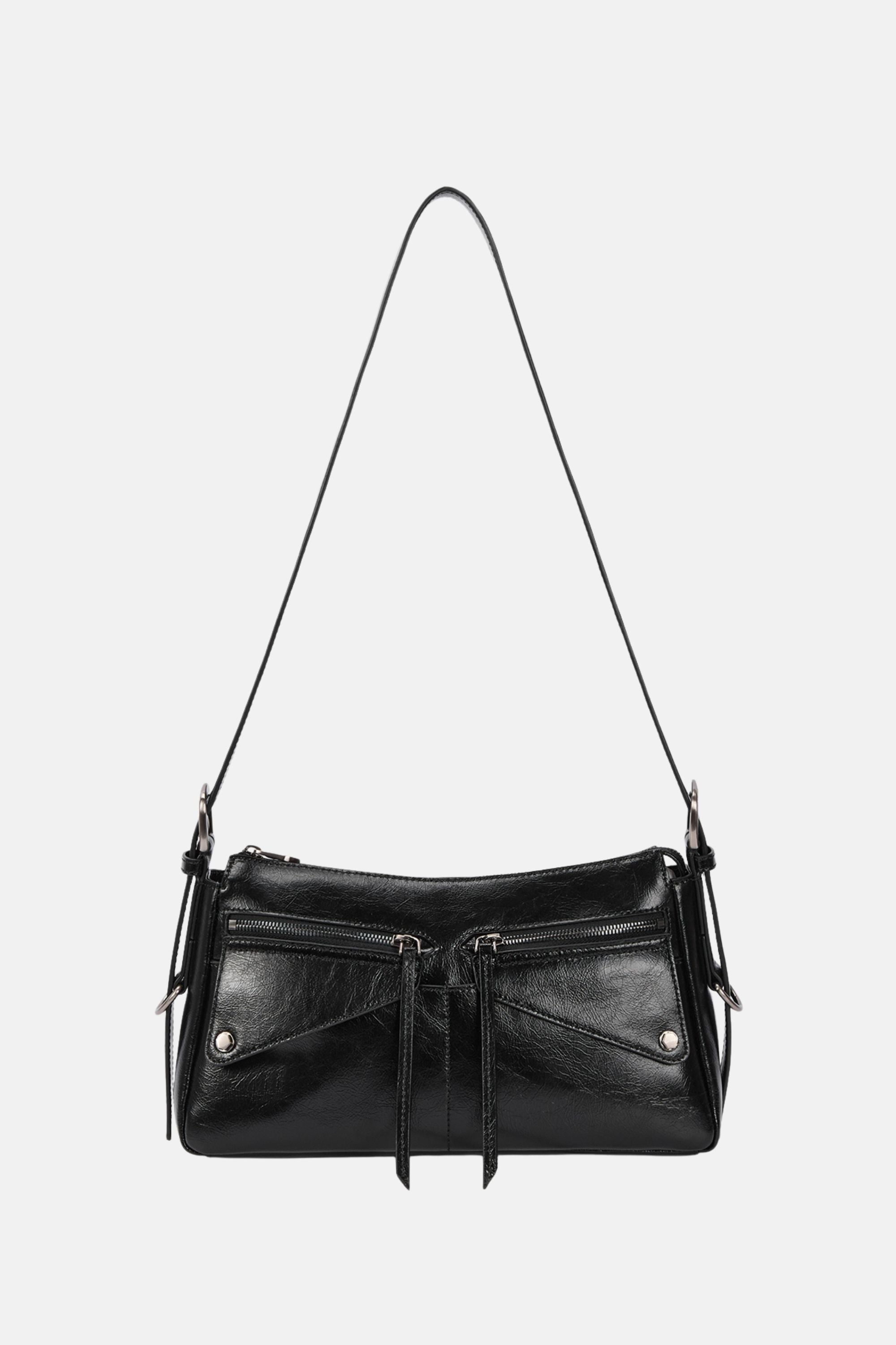 Oryany - Moto Shoulder Medium Should Bag Handbags - Black / One size