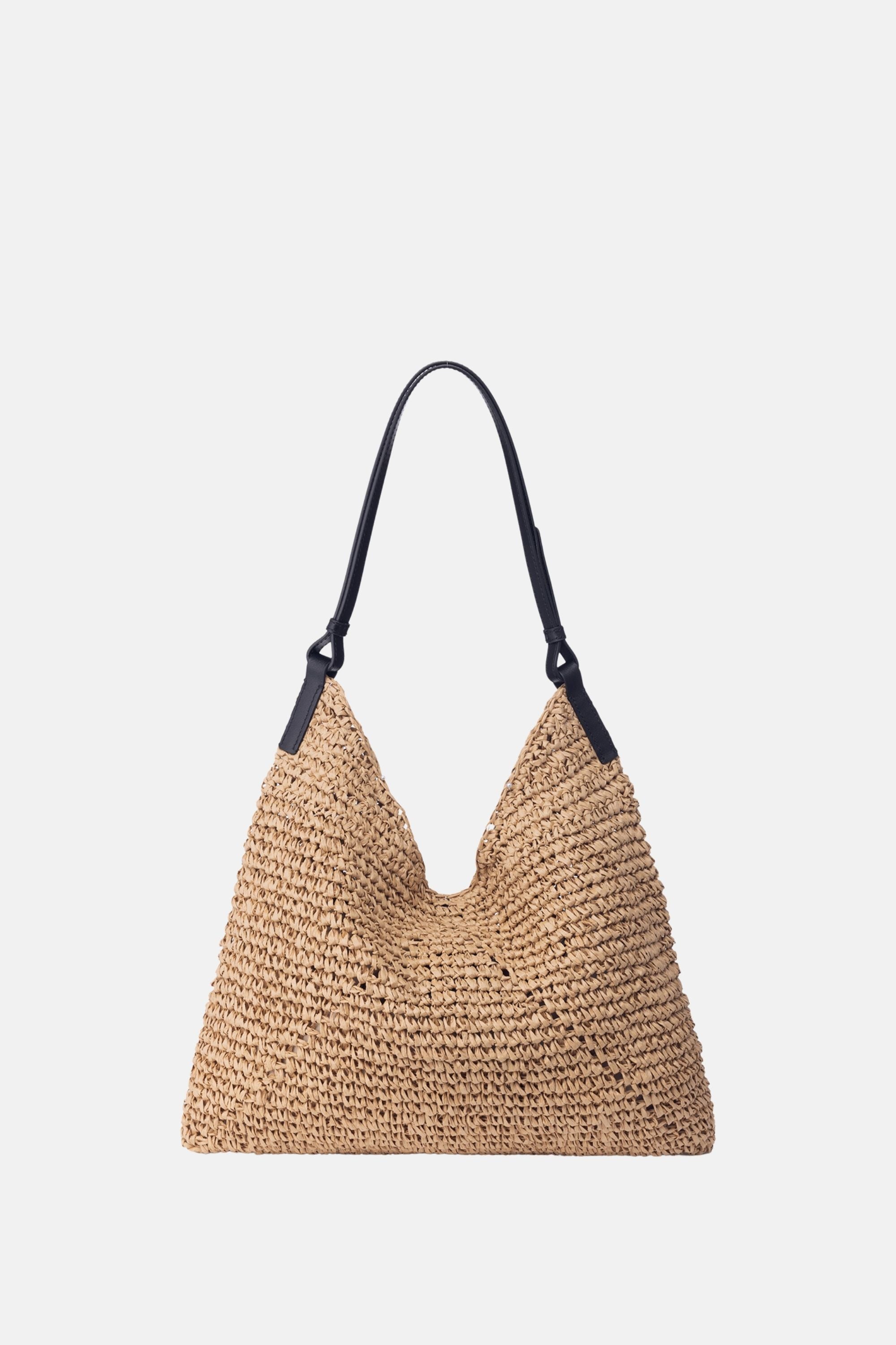 Oryany - Raffia Triangle Women's Shoulder Bags - Natural