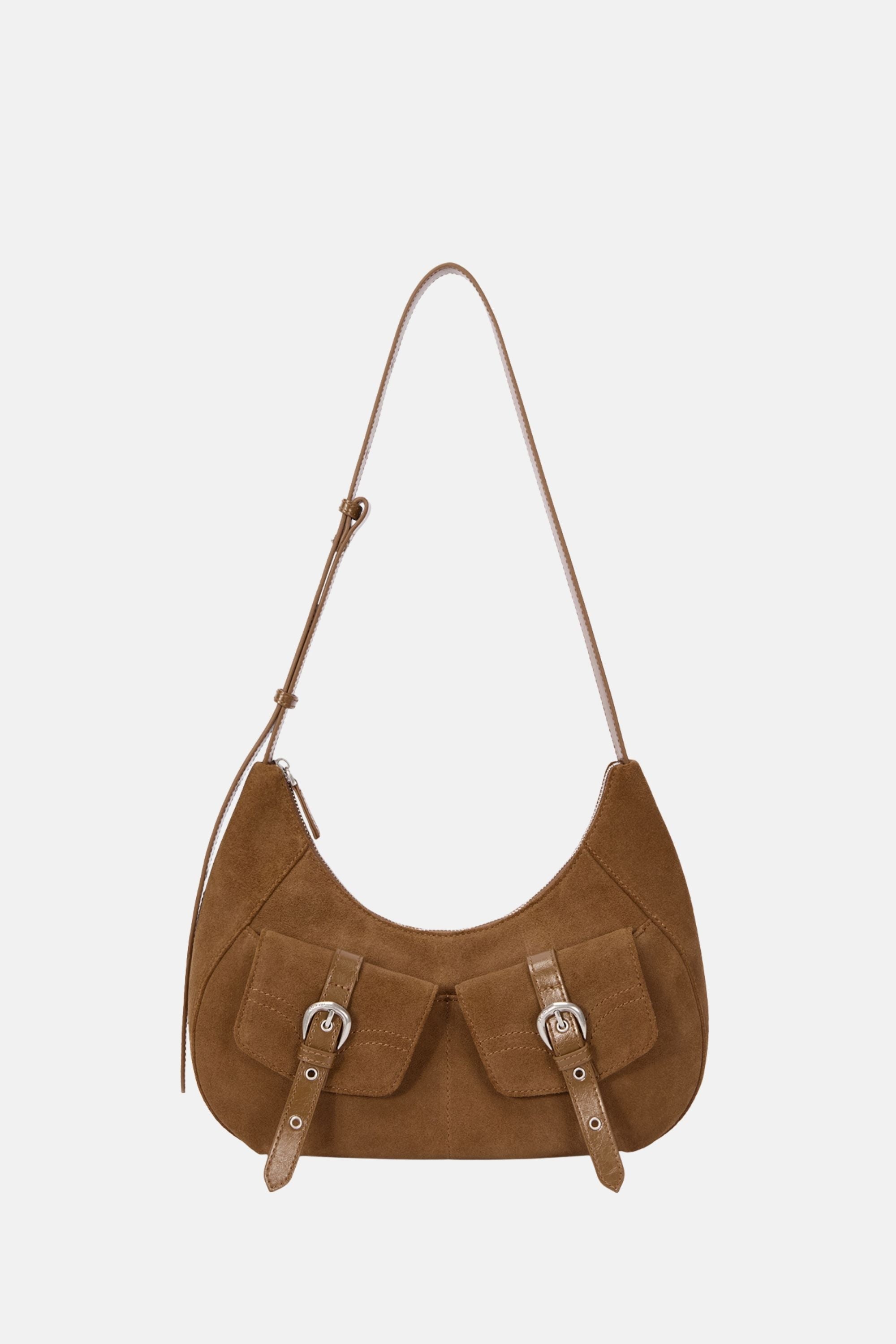 Sample Product - Oryany - Rodeo Shoulder - Medium Shoulder Bag - Camel Brown Suede