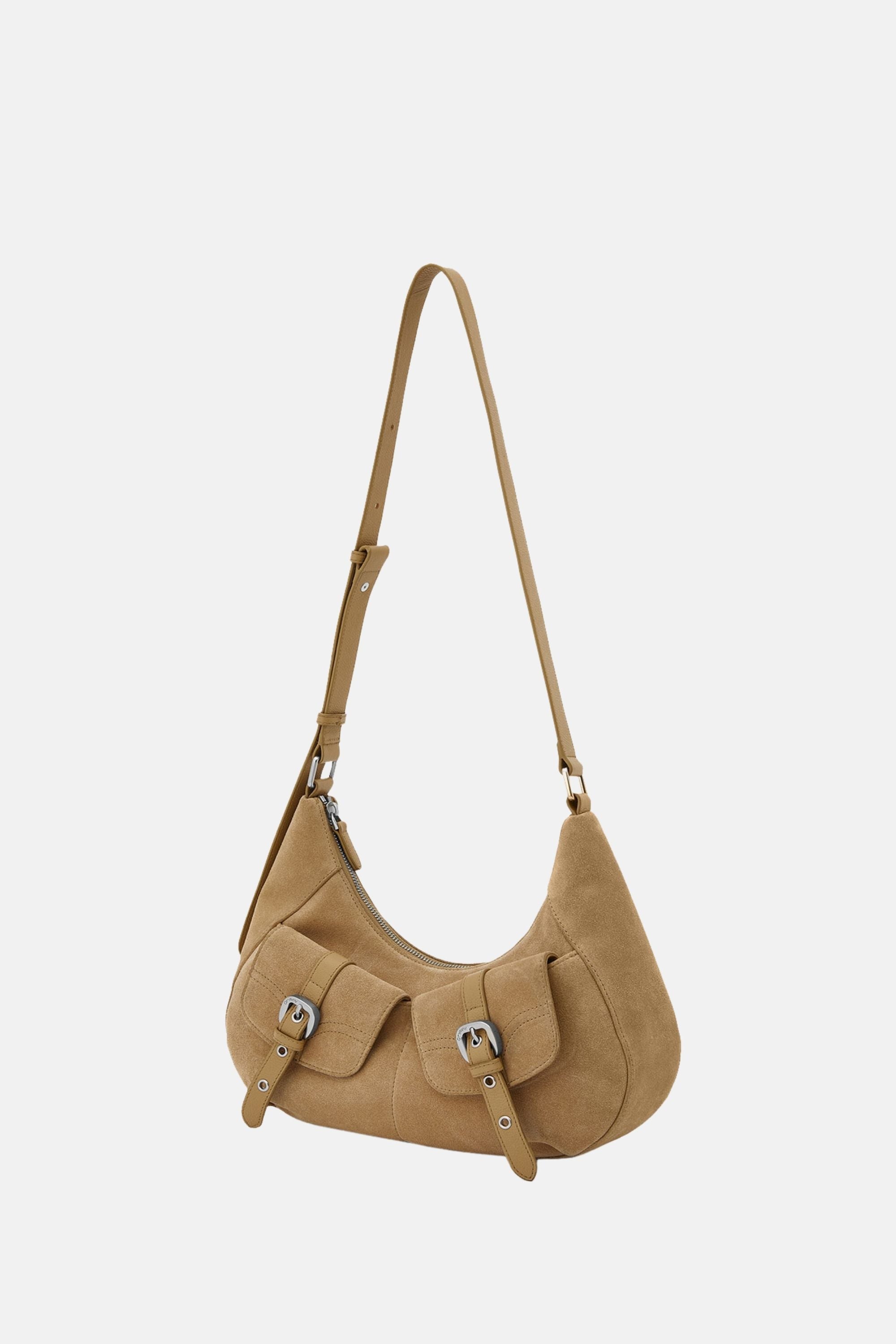 Sample Product - Oryany - Rodeo Shoulder - Medium Shoulder Bag - Ivory Suede