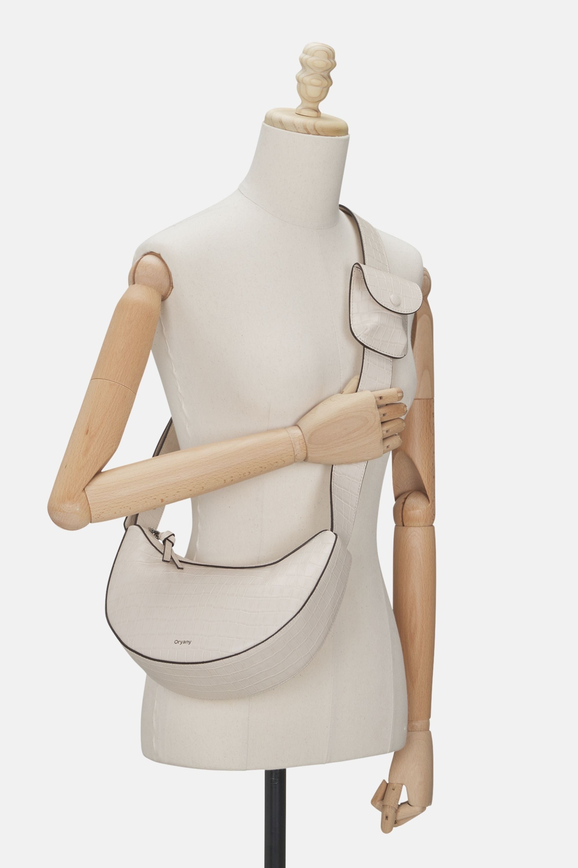 Sample Product - Oryany - Rookie Croco Crossbody Medium Handbags - Cream