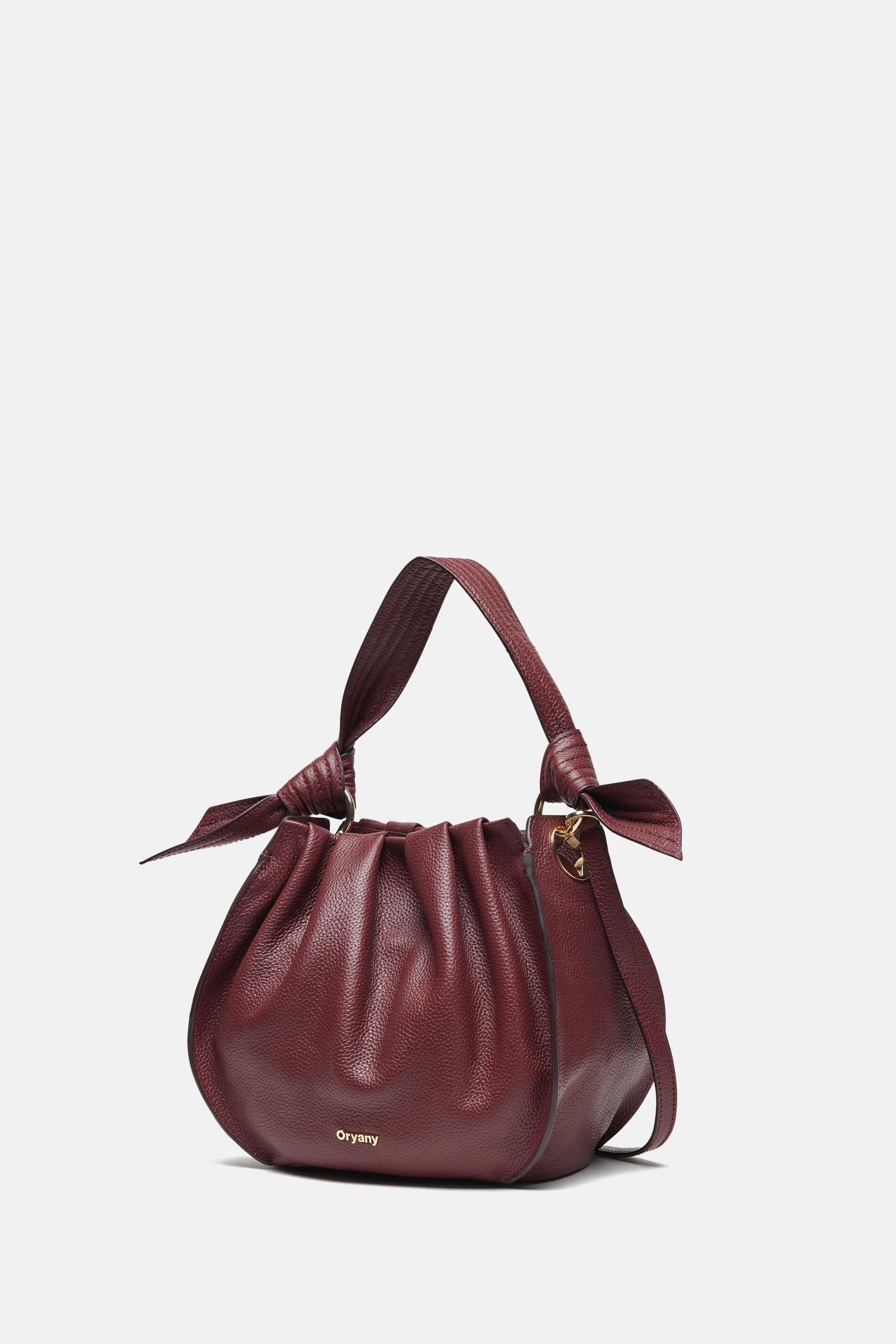 Oryany - Selena Bucket Medium Crossbody Handbags - Maroon / One size