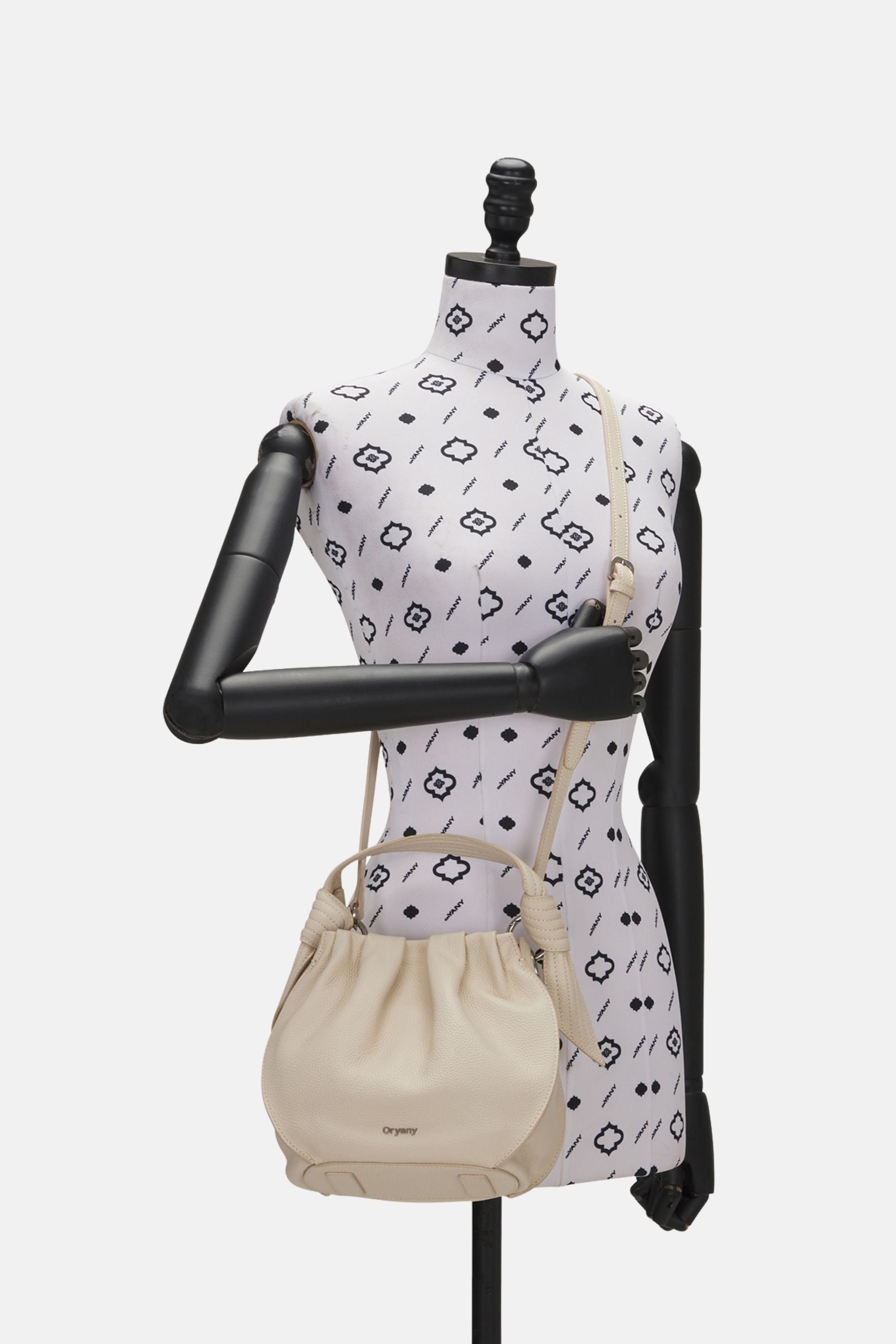 Sample Product - Oryany - Selena Bucket Bag - Medium Crossbody - Cream Leather