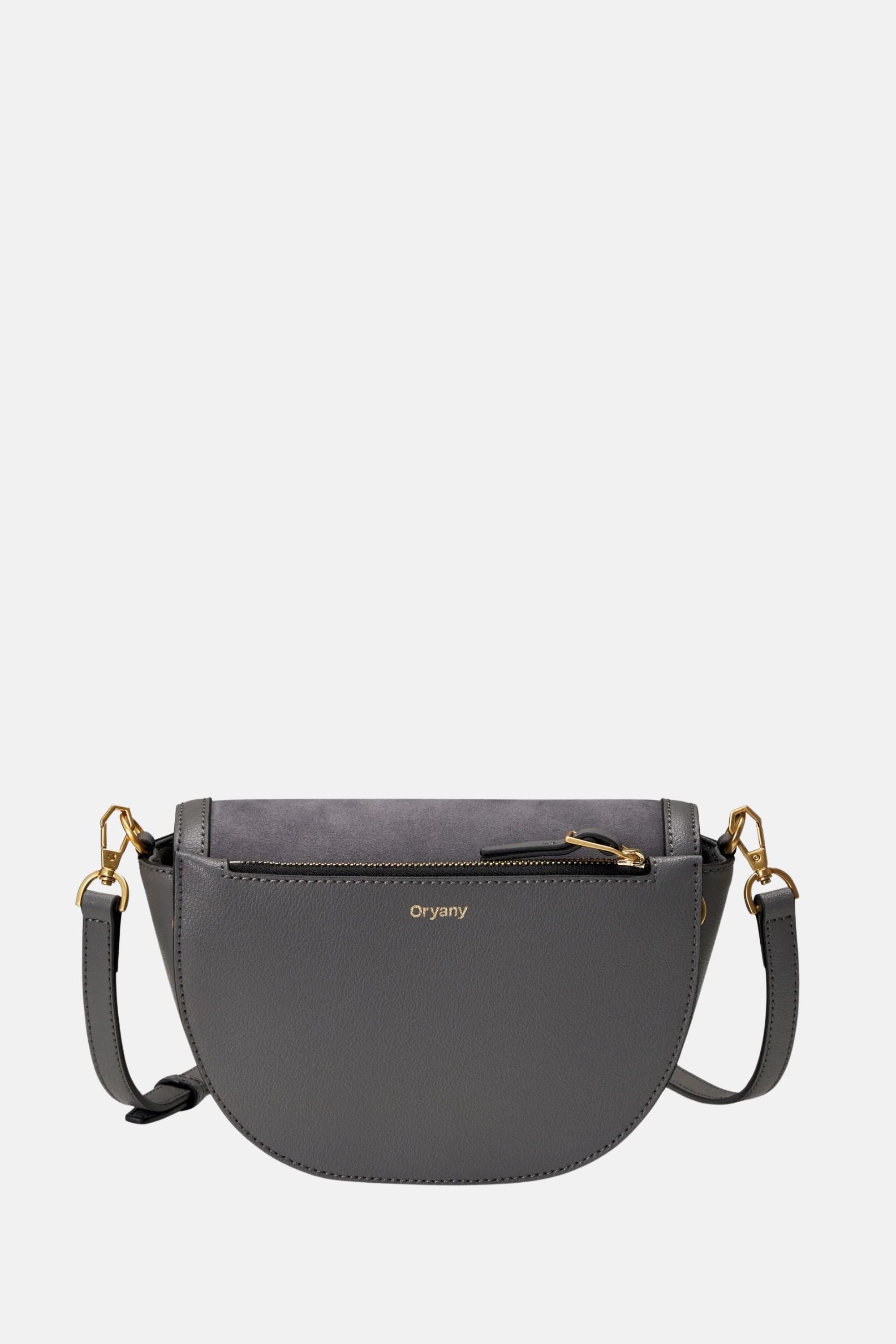 Oryany Lottie Suede  - Small Crossbody - Cool Grey / One size