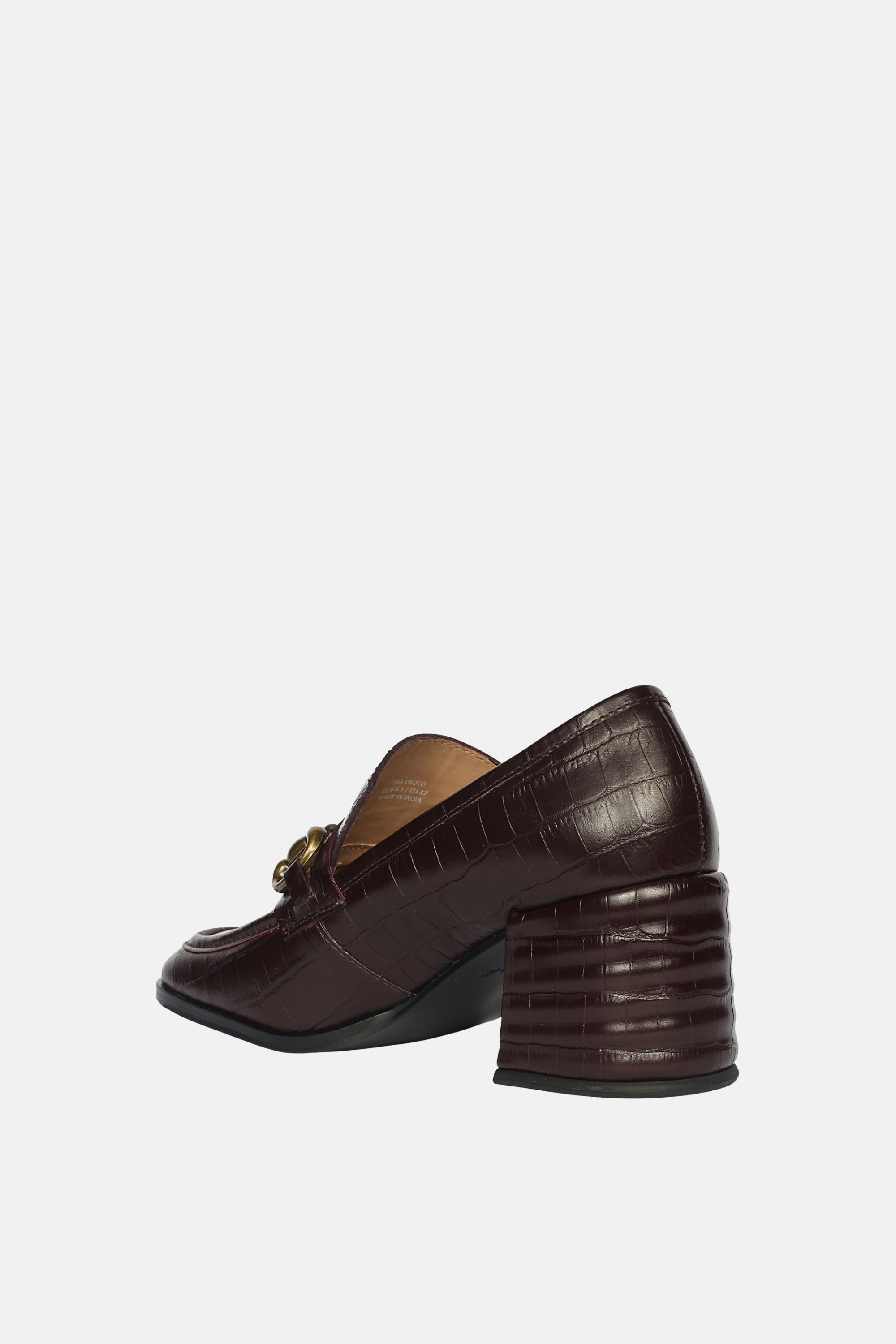 Isha Croco - Heeled Loafers