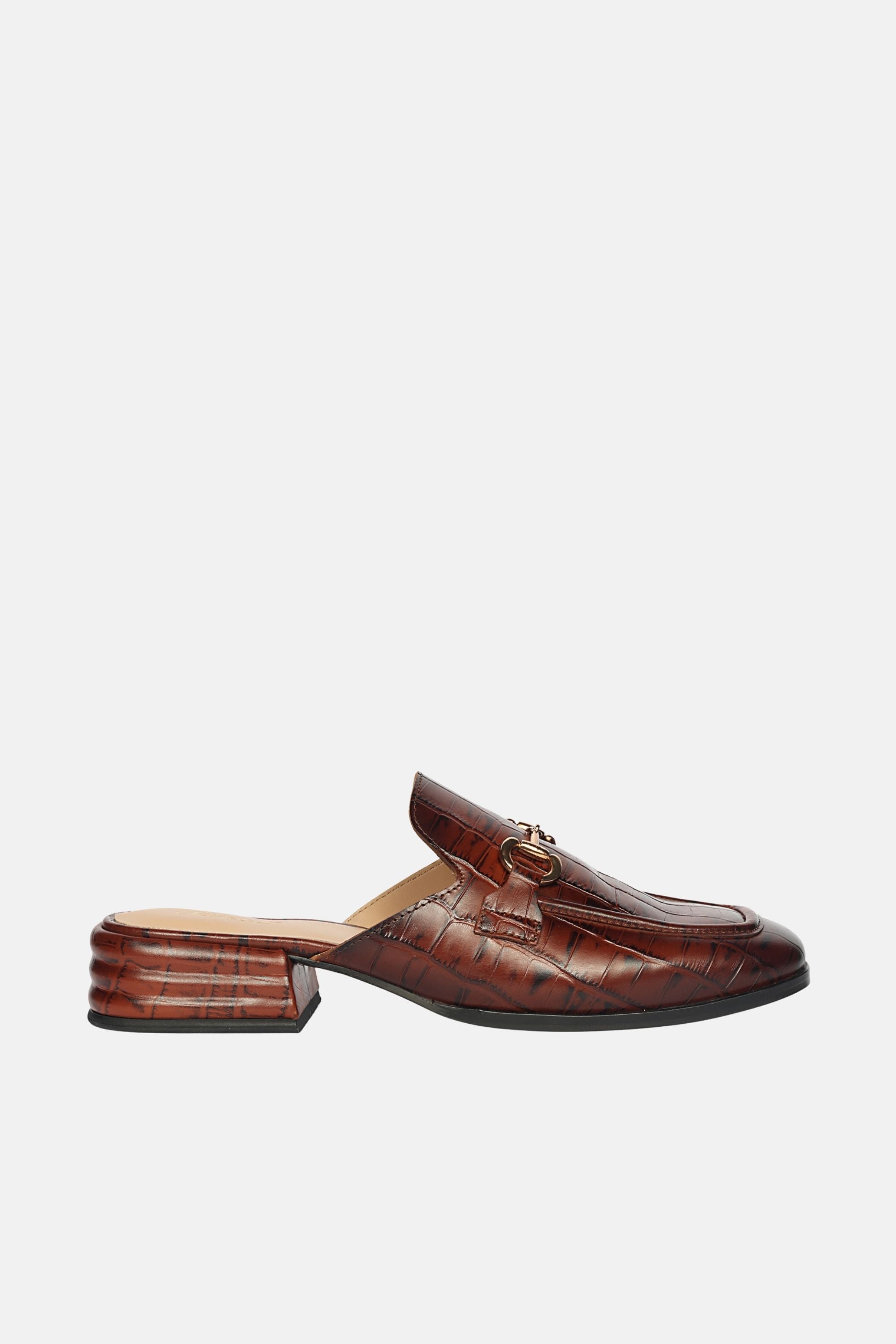 Savannah Croco - Heeled Mule