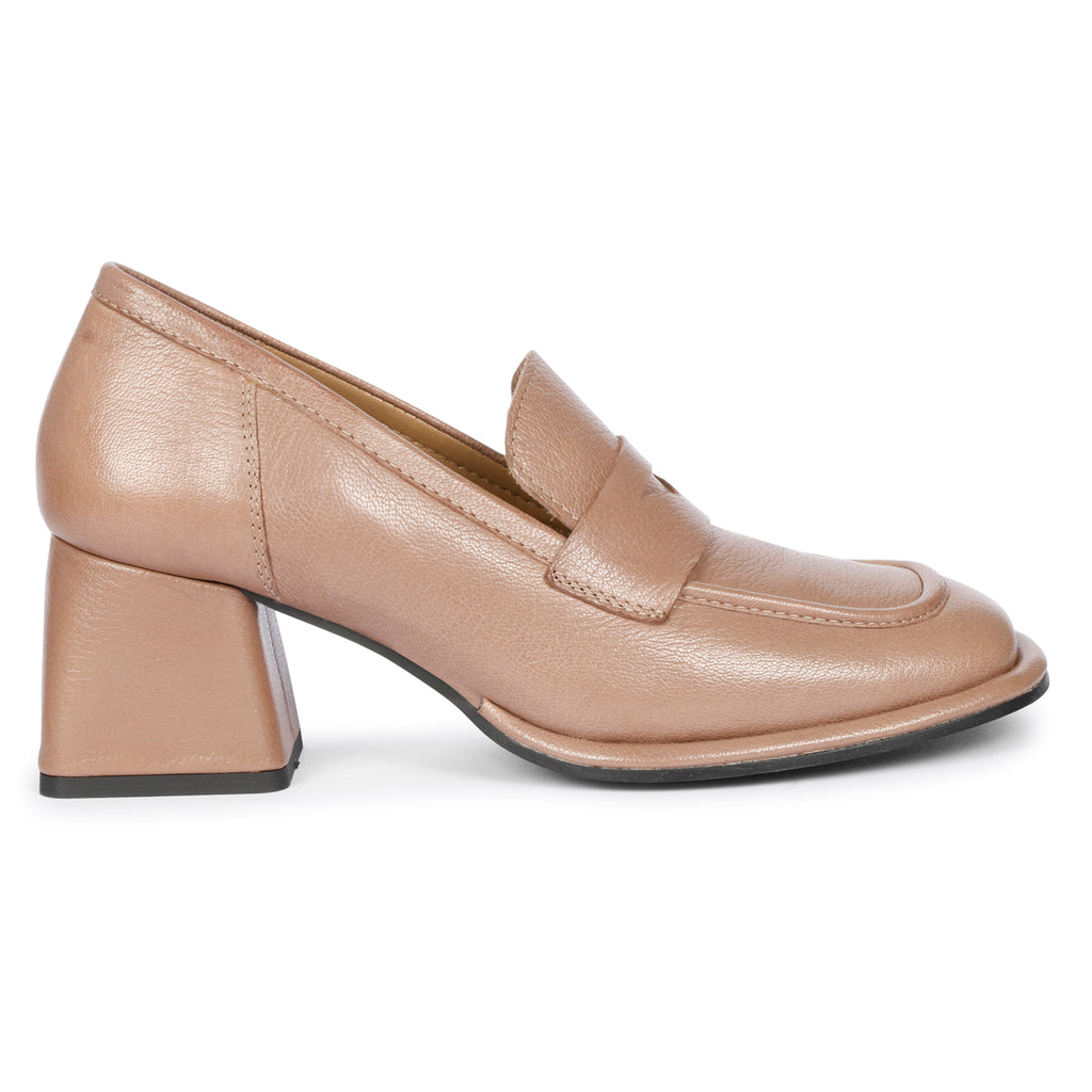 Viviana Taupe Leather Loafers - FutureBrandsGroup
