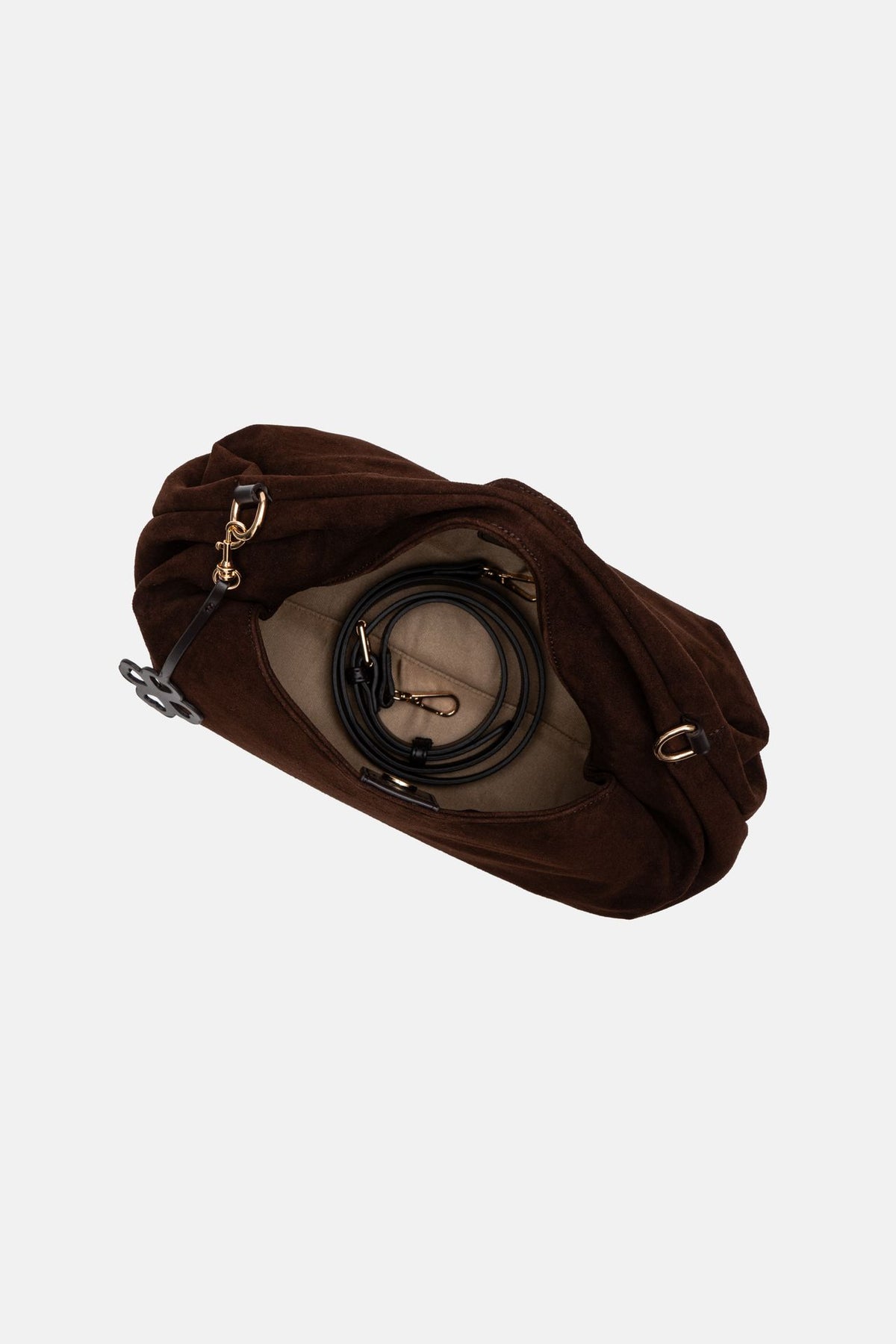 Jelavu - Florence Suede Chocolate Satchel Bag