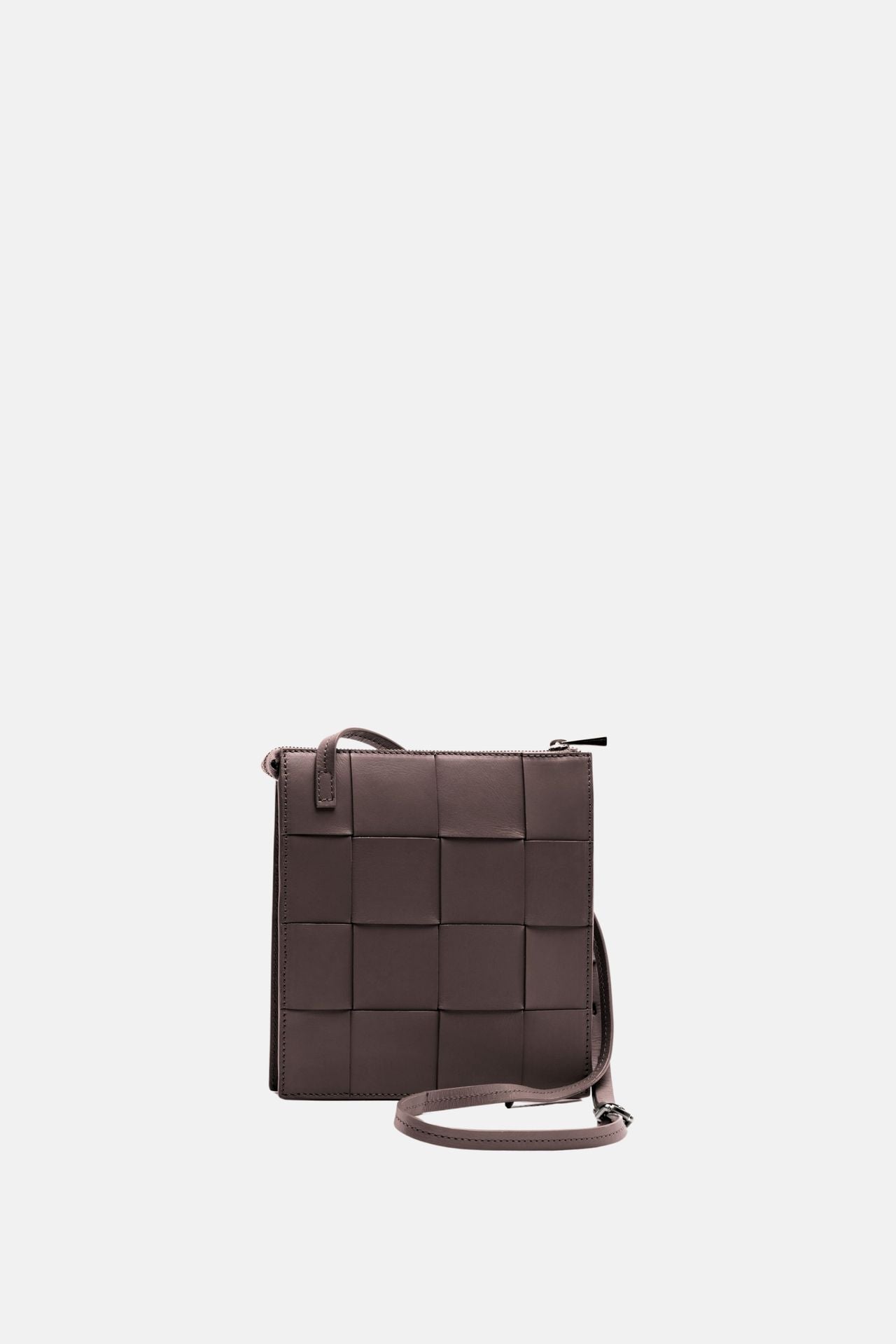 Ecotorie - Polly Bitter Cocoa Woven Crossbody Bag