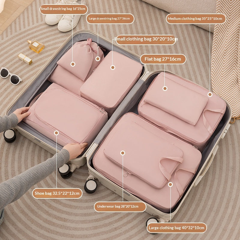 6-Piece Compression Packing Cube Set – Travel & Luggage Organizers