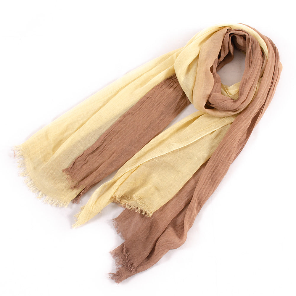 Large Soft Scarf Warm Cotton Tassel