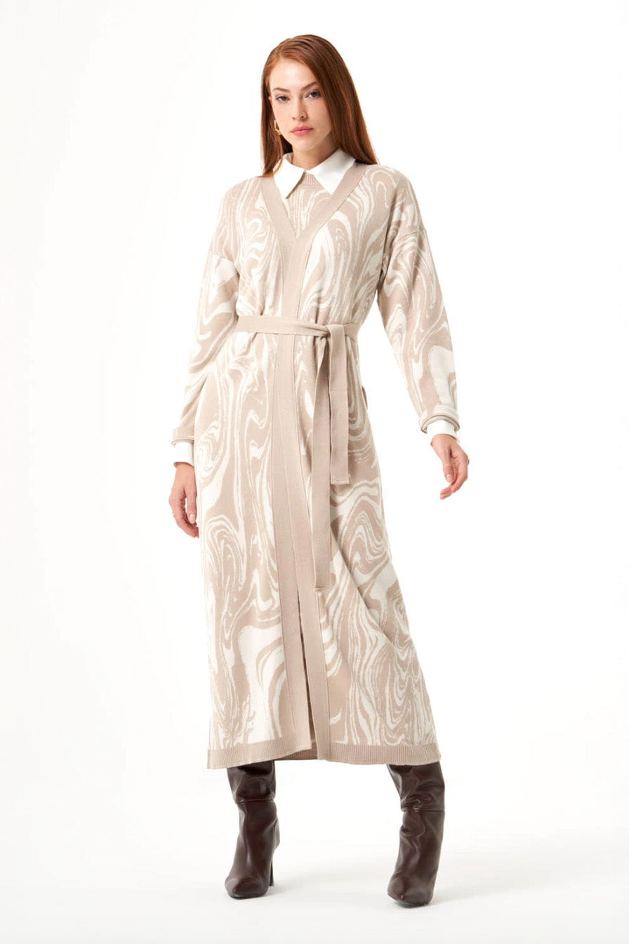 Mizalle - Cardigan Beige Apparel