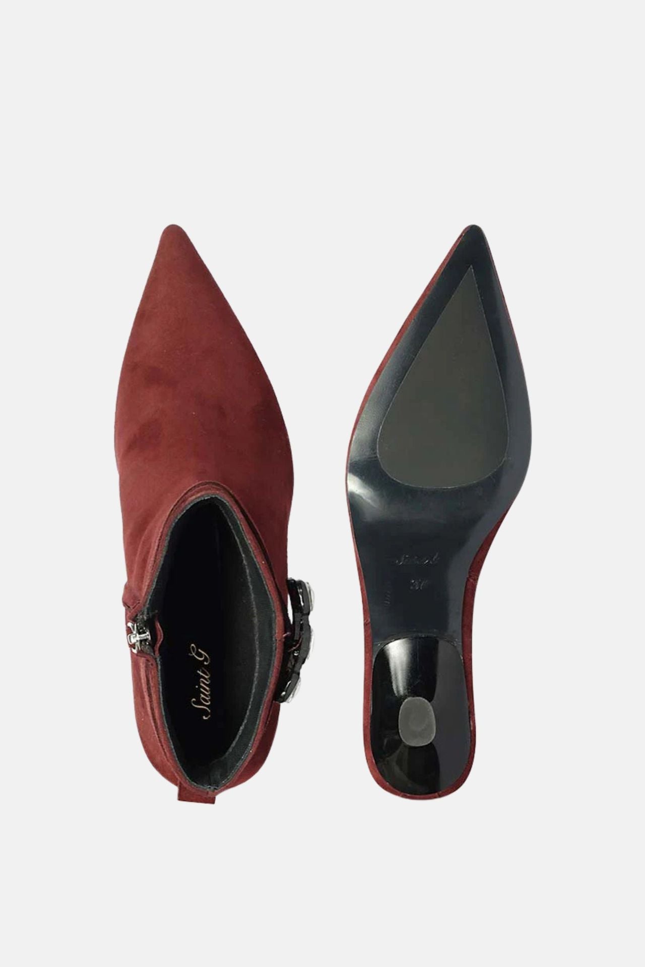 The Saint G - Eishi - Burgundy Ankle Boots