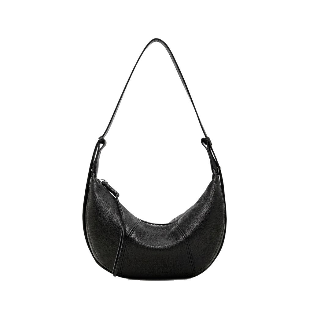 Genuine Leather Crescent Bag