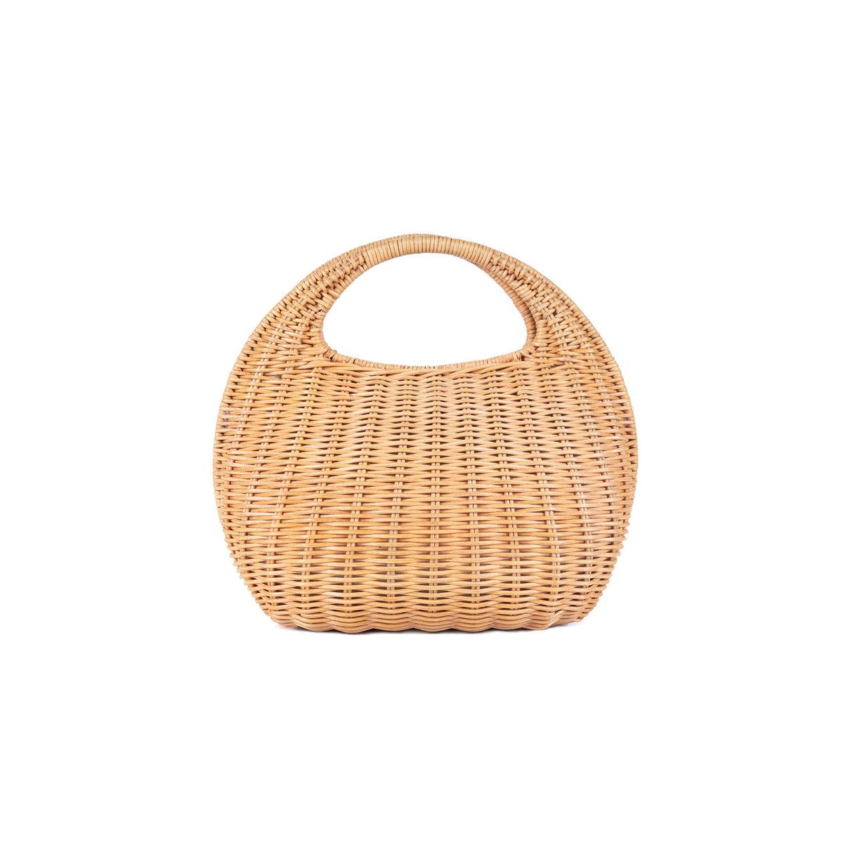 Ayla Rattan Small Satchel