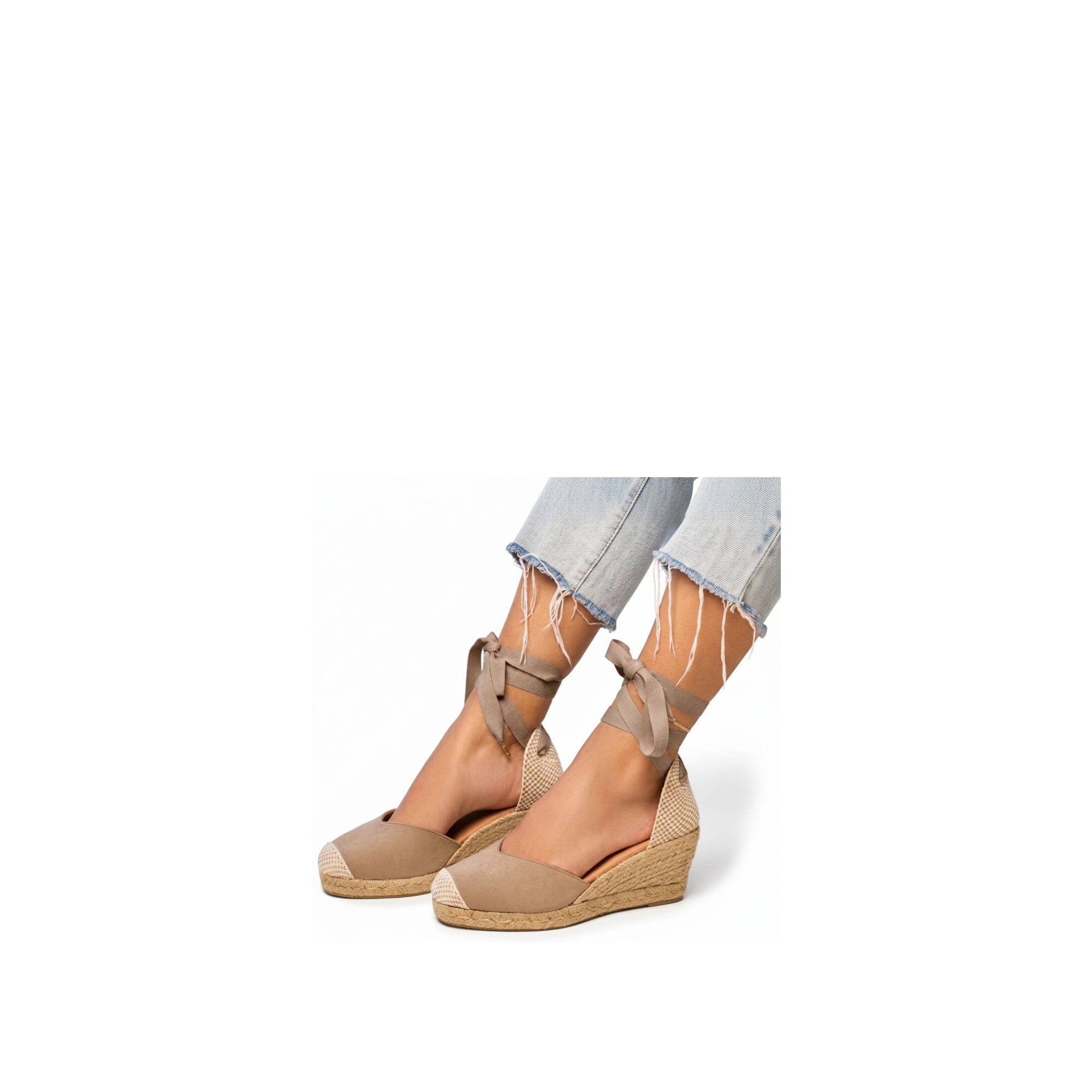 Jimena Mid Laces Taupe