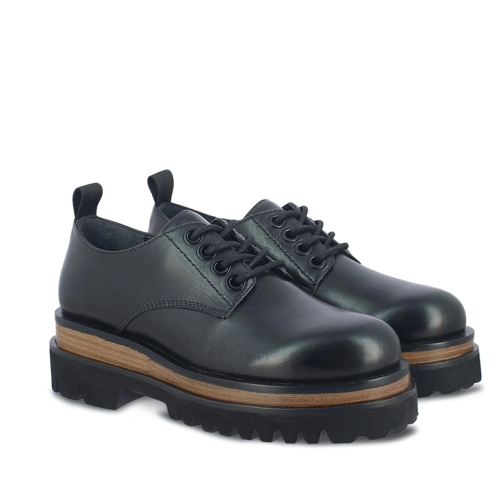 Erica Black Leather Shoes - FutureBrandsGroup