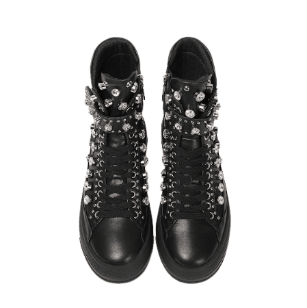 Beyonce Black Lace Up Shoes by Saint G