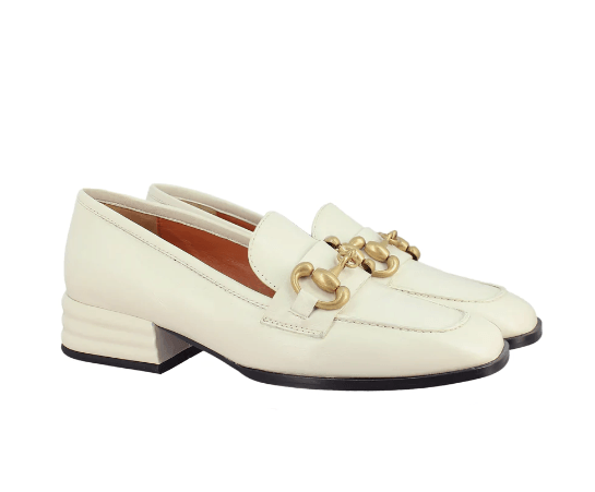 Jenny White Leather Loafer, Saint G, Color, White, Size, 36, 37, 38, 39, 40, 41