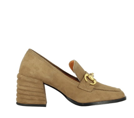   VALENTINA TAUPE SUEDE LEATHER BLOCK HEELS Saint G, Color, Taupe, size, 36, 37, 38, 39, 40, 41